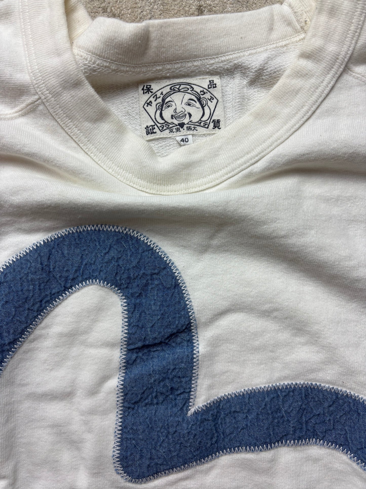 EVISU WHITE T-SHIRT (L)