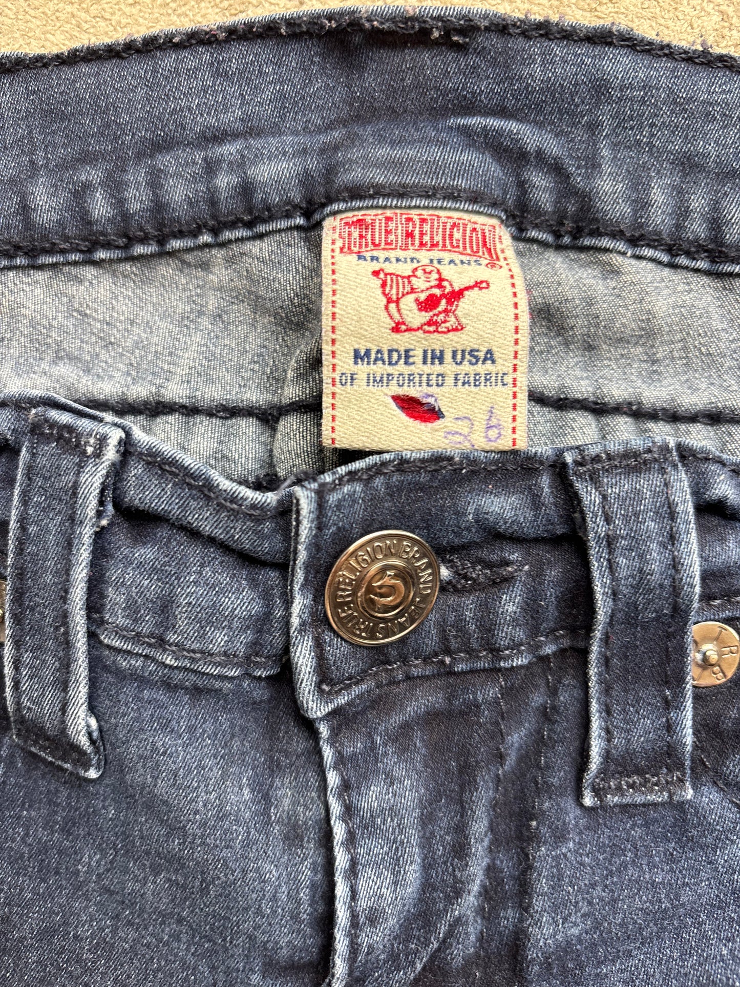 TRUE RELIGION HOT PANT W26 #S8