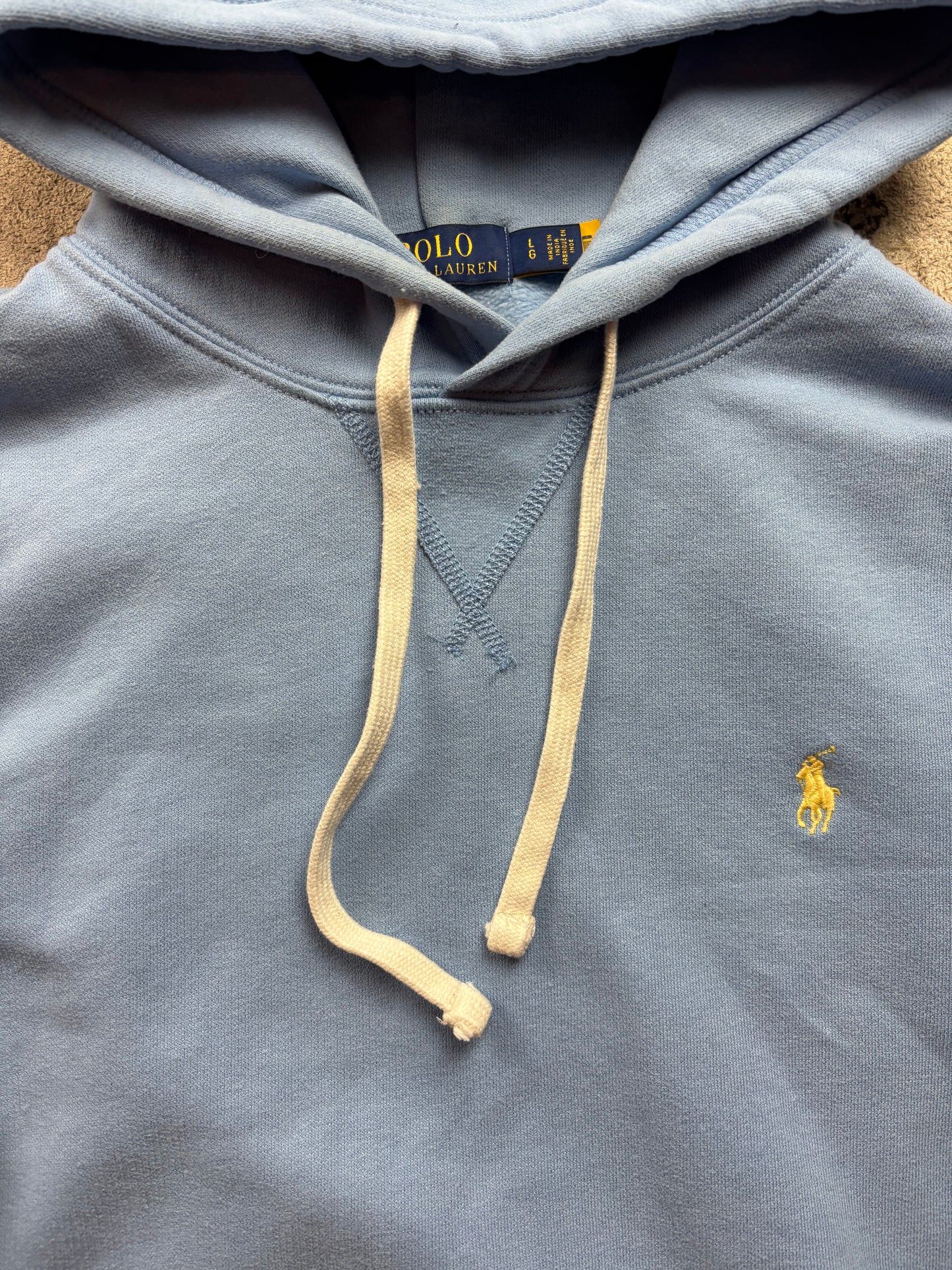 RALPH LAUREN BABYBLUE HOODIE (L)