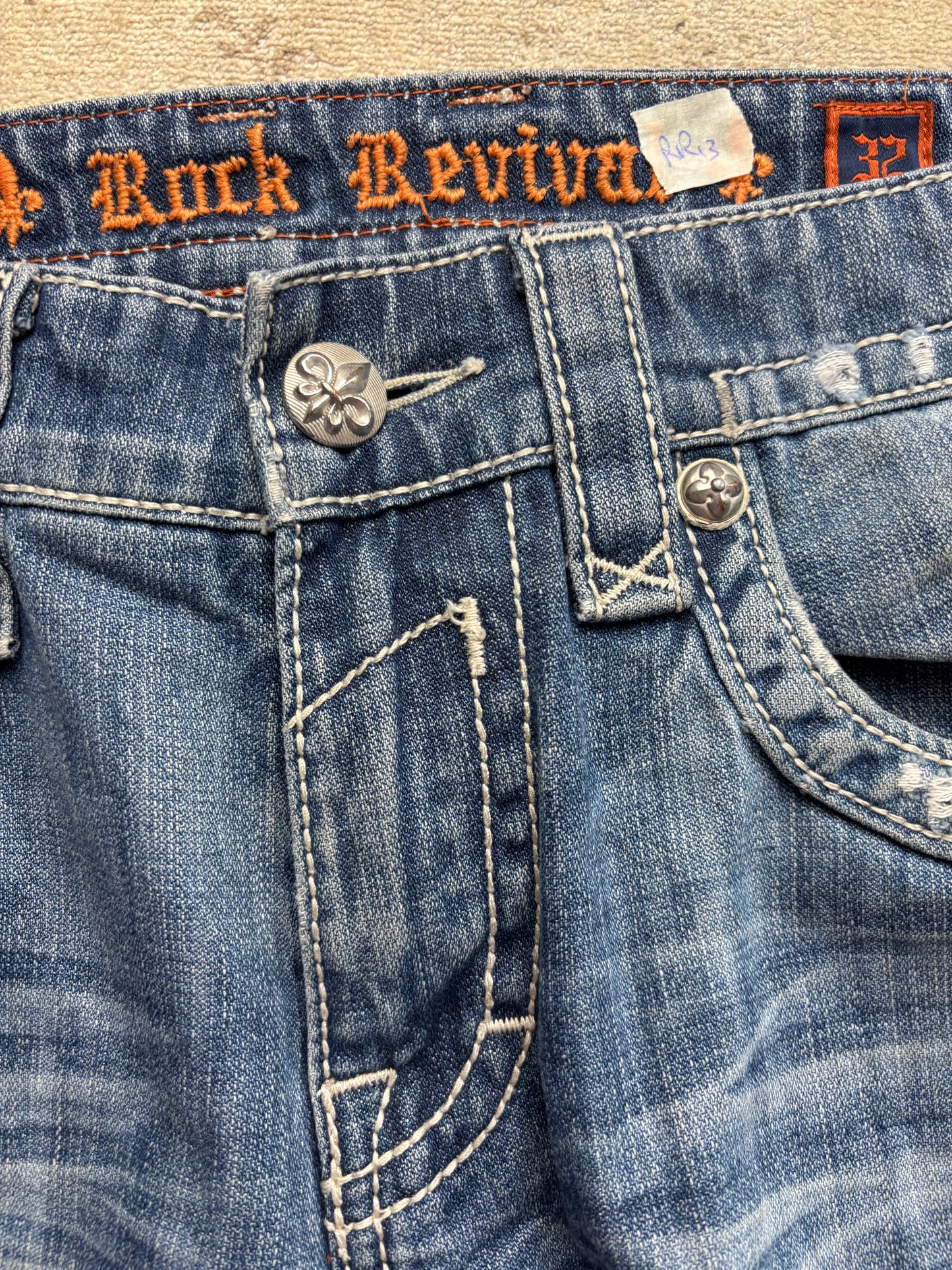 ROCK REVIVAL JEANS W32 L34 #RR13