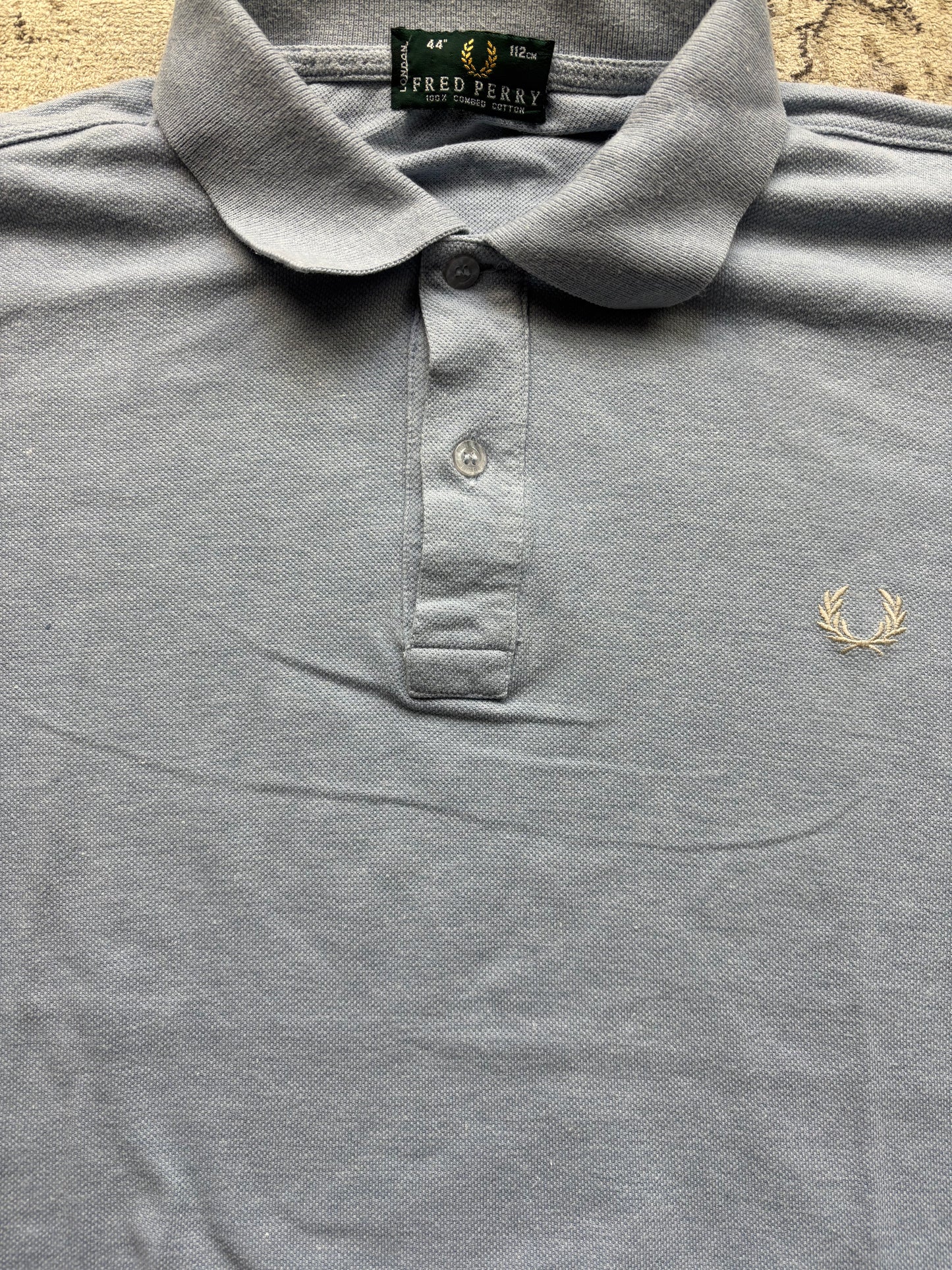 FRED PERRY LONGSL. POLO SHIRT BABYBLUE (S)