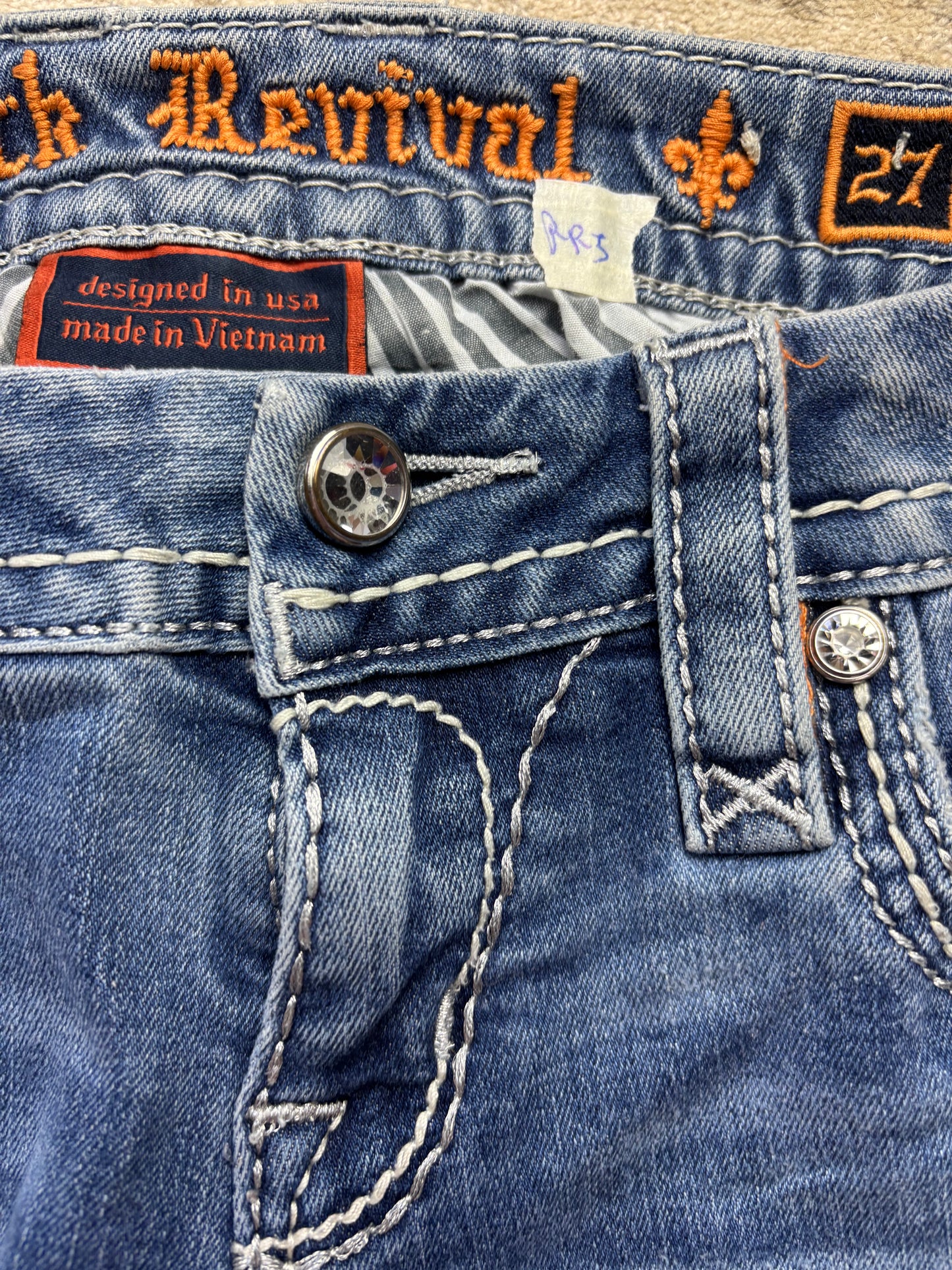 ROCK REVIVAL JEANS W27 L32 #RR5