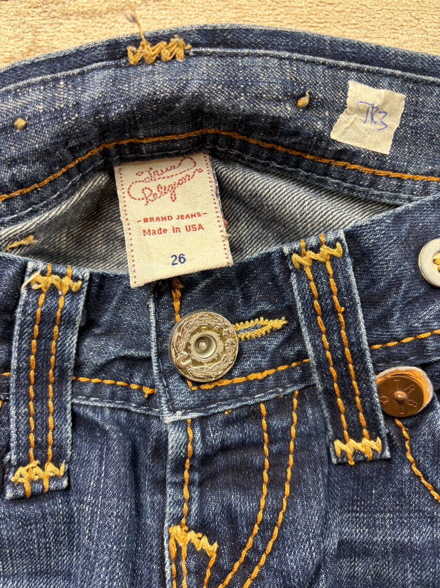 TRUE RELIGION JEANS W26 L32 #TR3