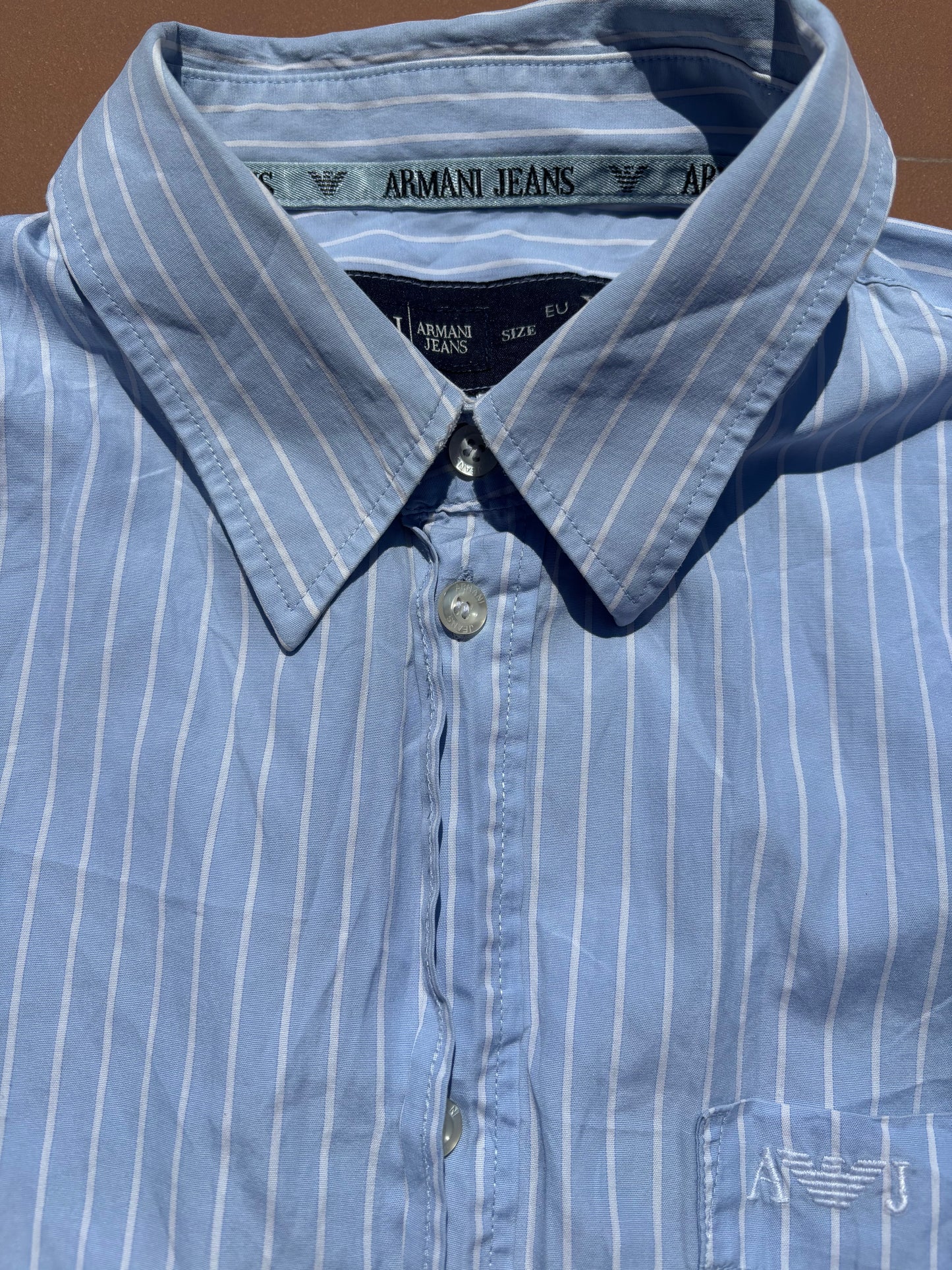 ARMANI STRIPED SHIRT (L)