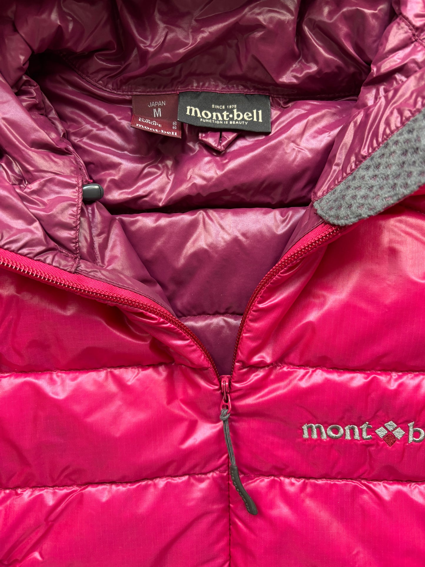 MONTBELL PINK PUFFER JACKET (S)