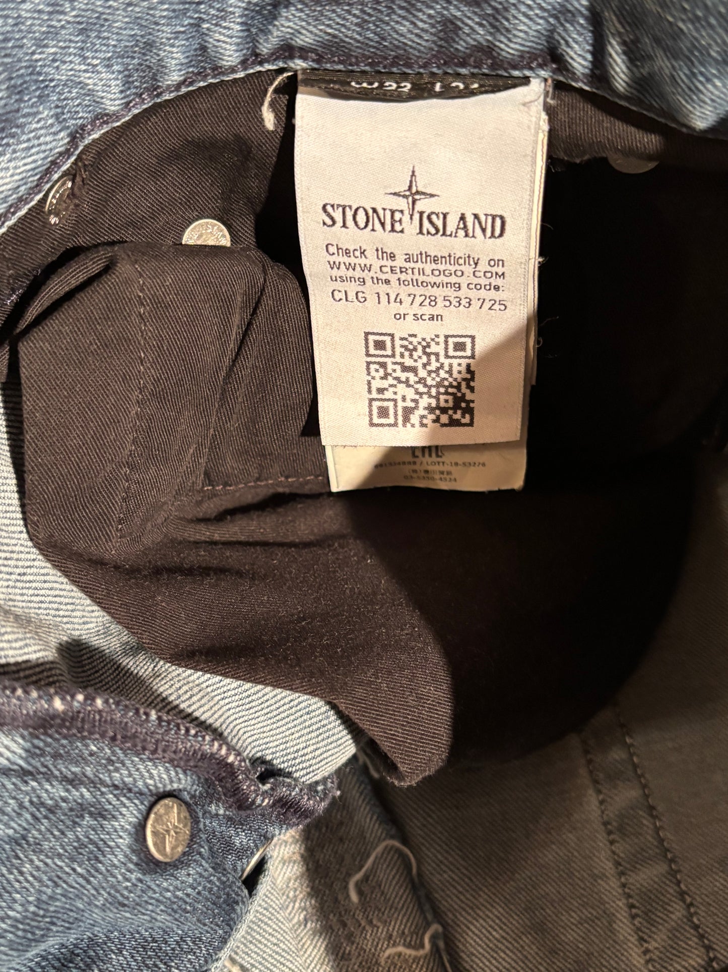 STONE ISLAND BADGE JEANS W32 L30