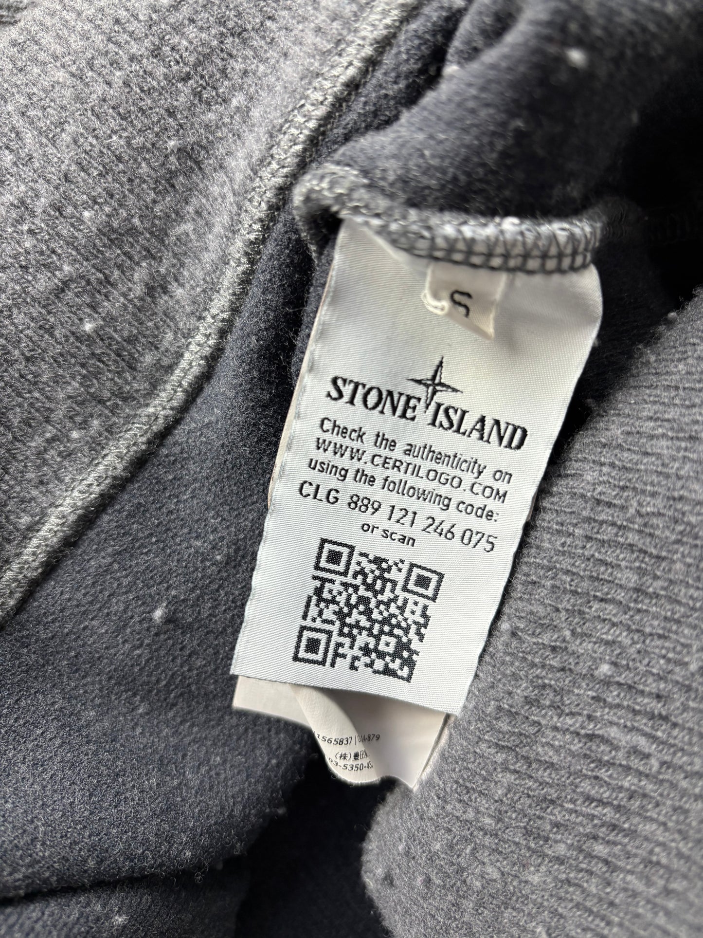 STONE ISLAND GREY KNIT (S)