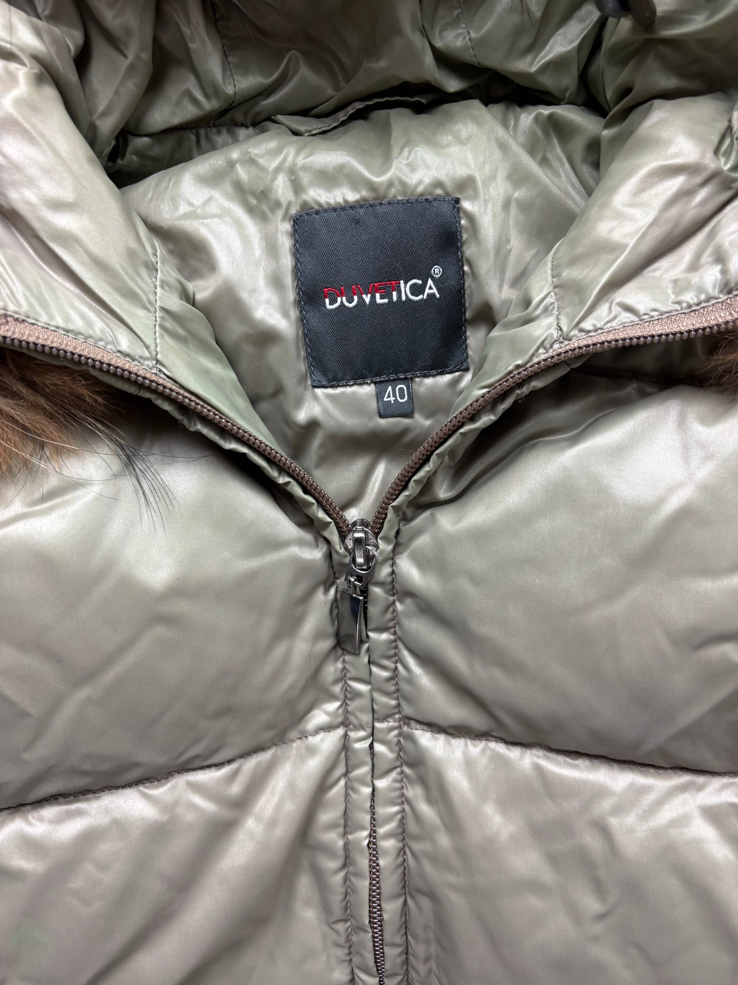 DUVETICA BEIGE WOMEN PUFFER JACKET (M)