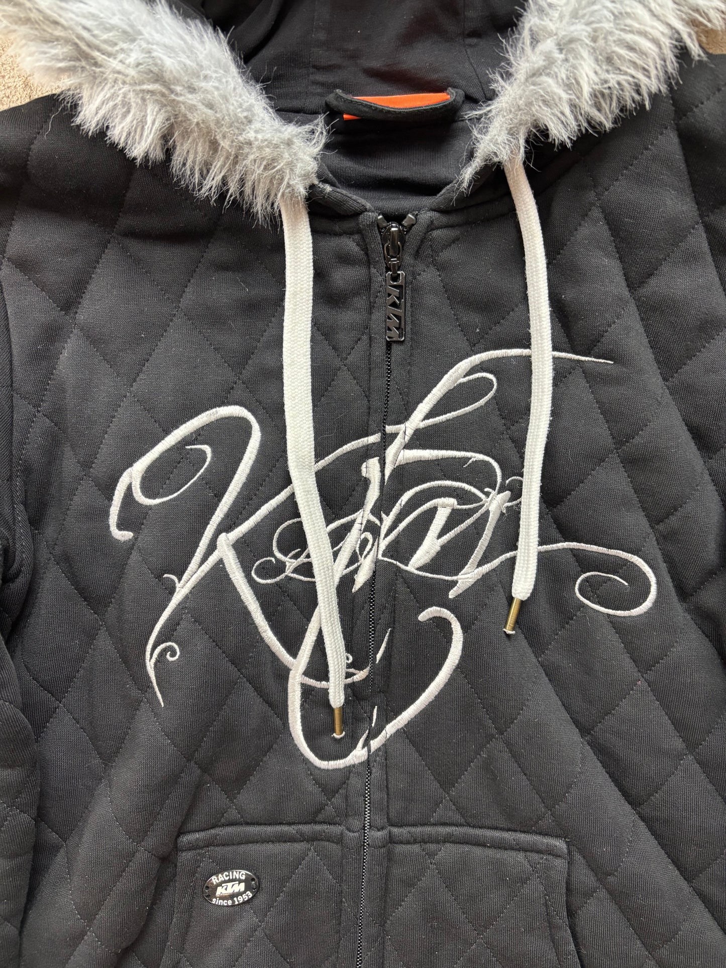 KTM FUR WOMEN ZIP UP HOODIE (L)