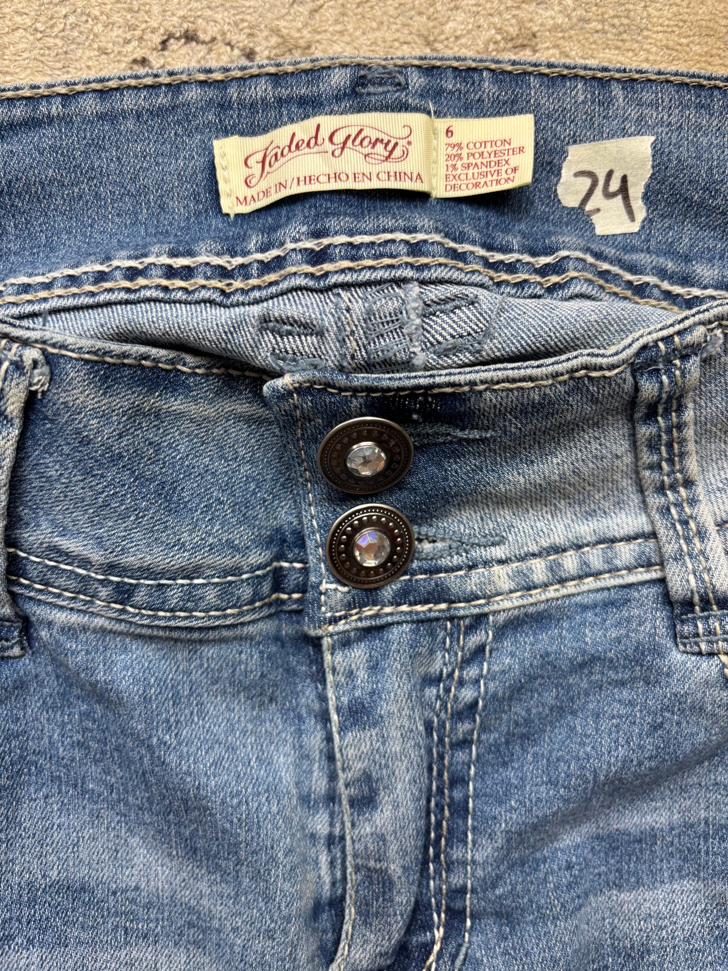 MISS ME STYLE JEANS W28 L32 #MS24