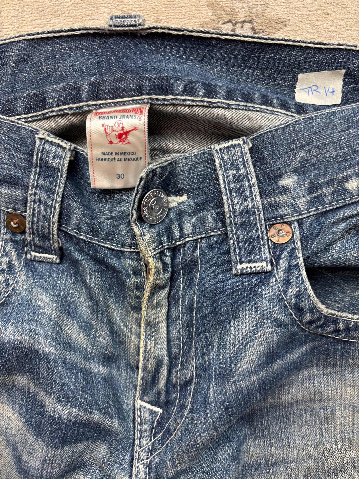 TRUE RELIGION JEANS W30 L32 #TR14