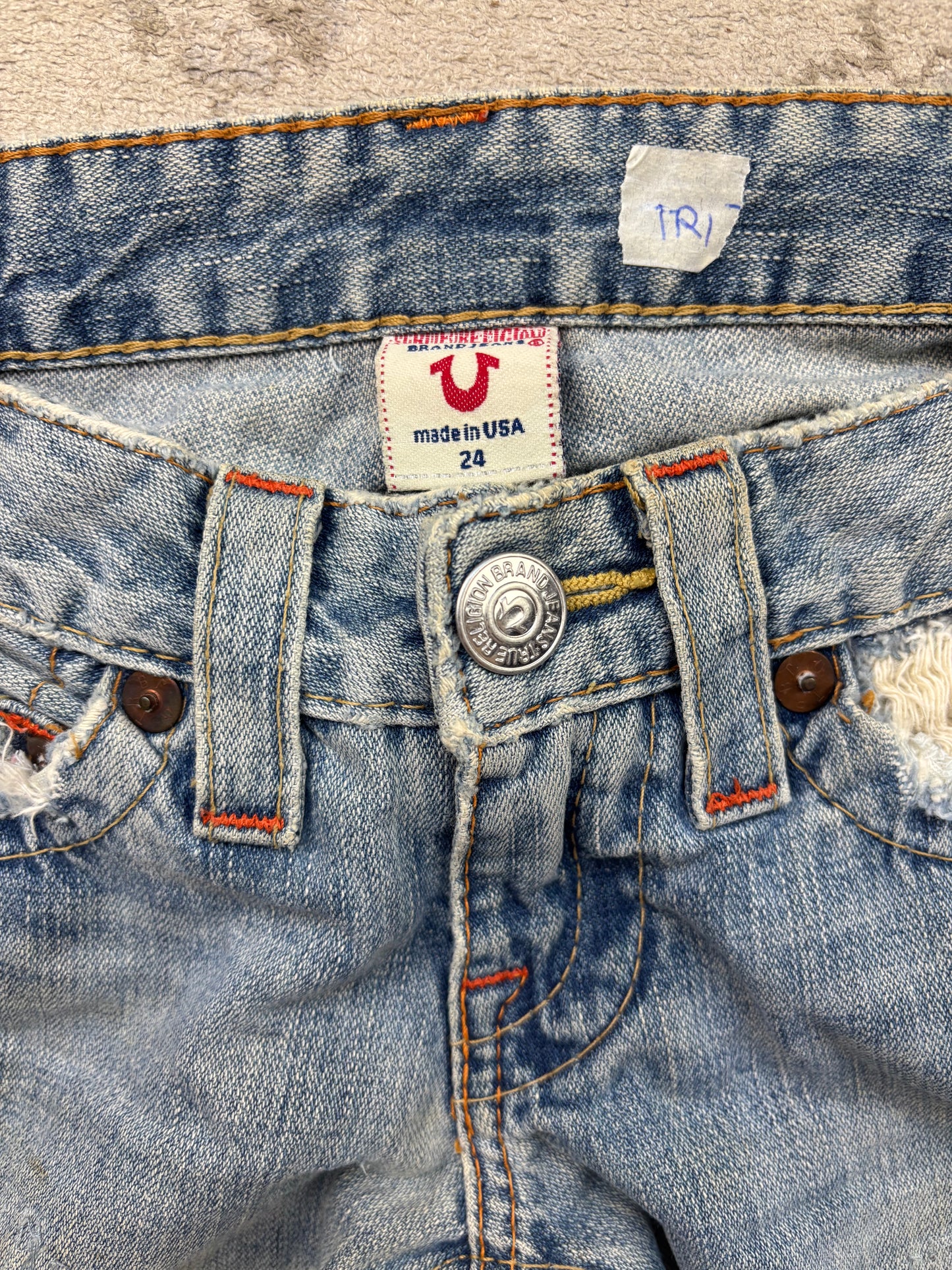 TRUE RELIGION JEANS W24 L30 #TR1