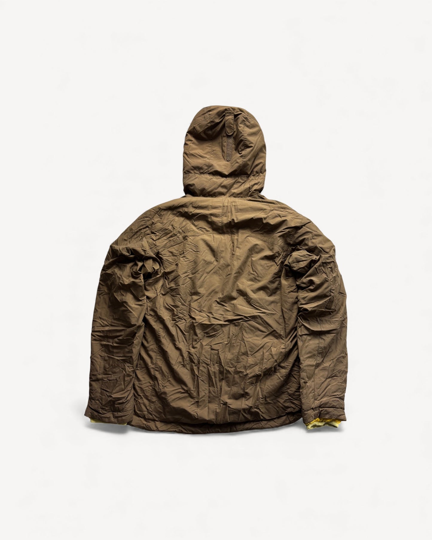 MONTBELL YELLOW REVERSIBLE PUFFER JACKET (M)