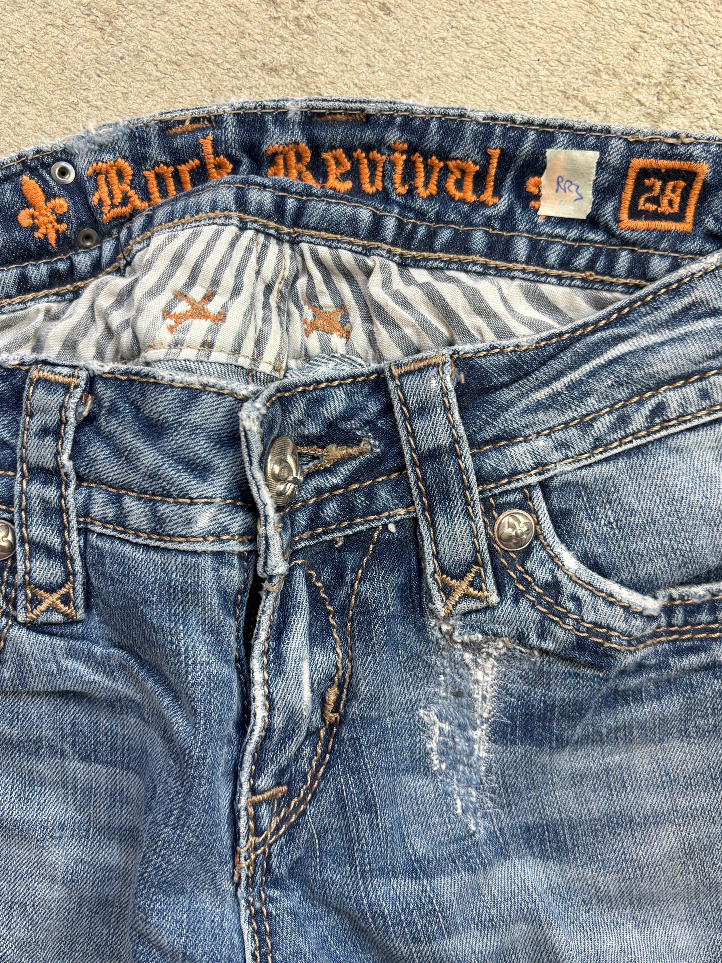 ROCK REVIVAL JEANS W28 L32 #RR3