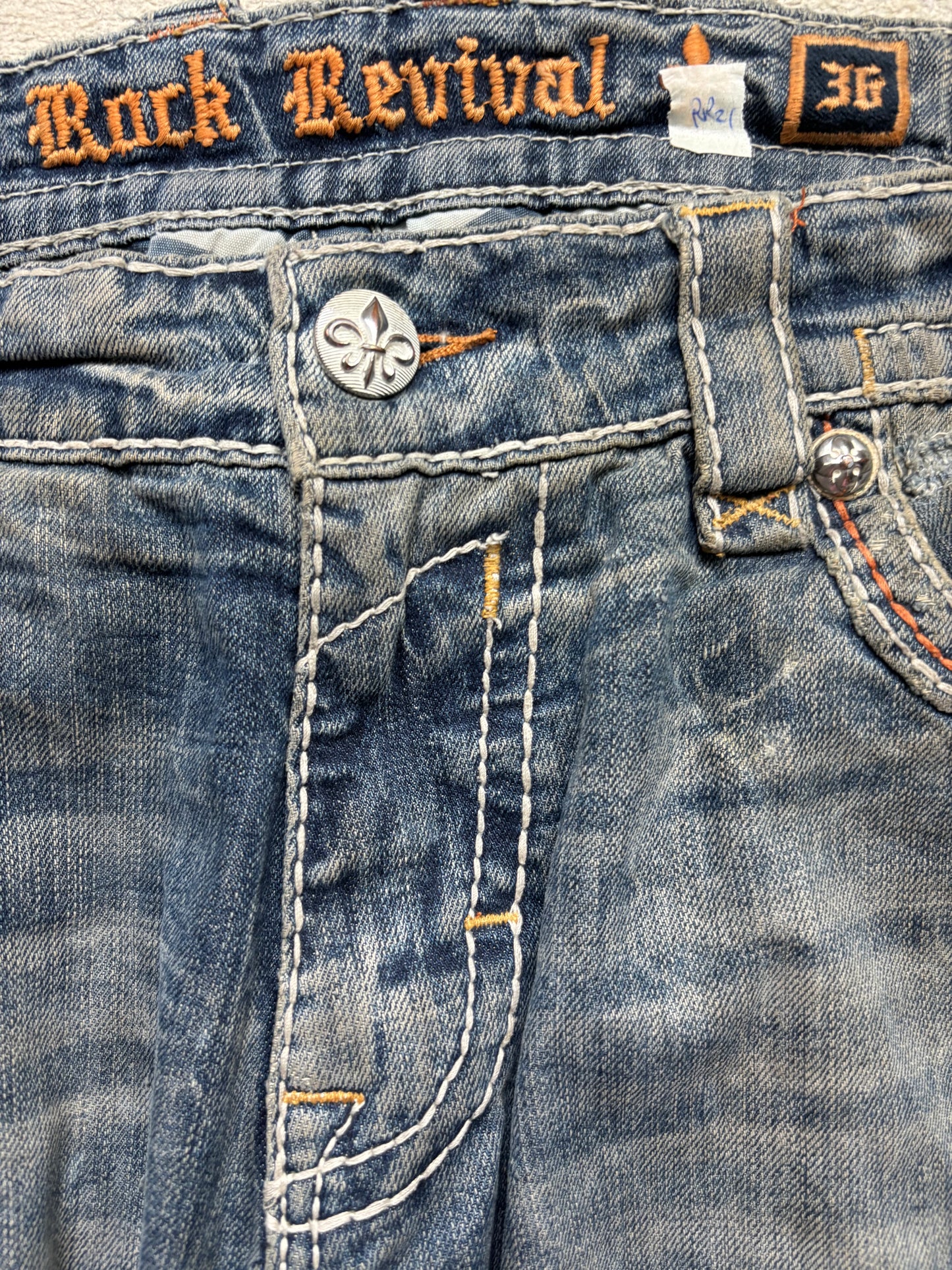 ROCK REVIVAL JEANS W36 L34 #RR21