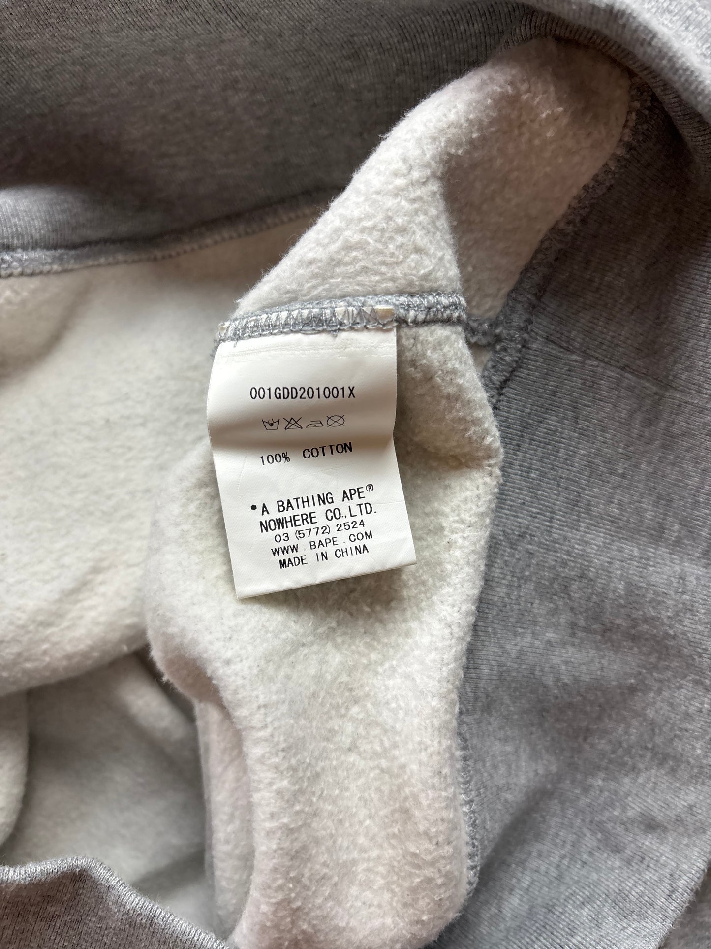 BAPE GREY HOODIE (S)