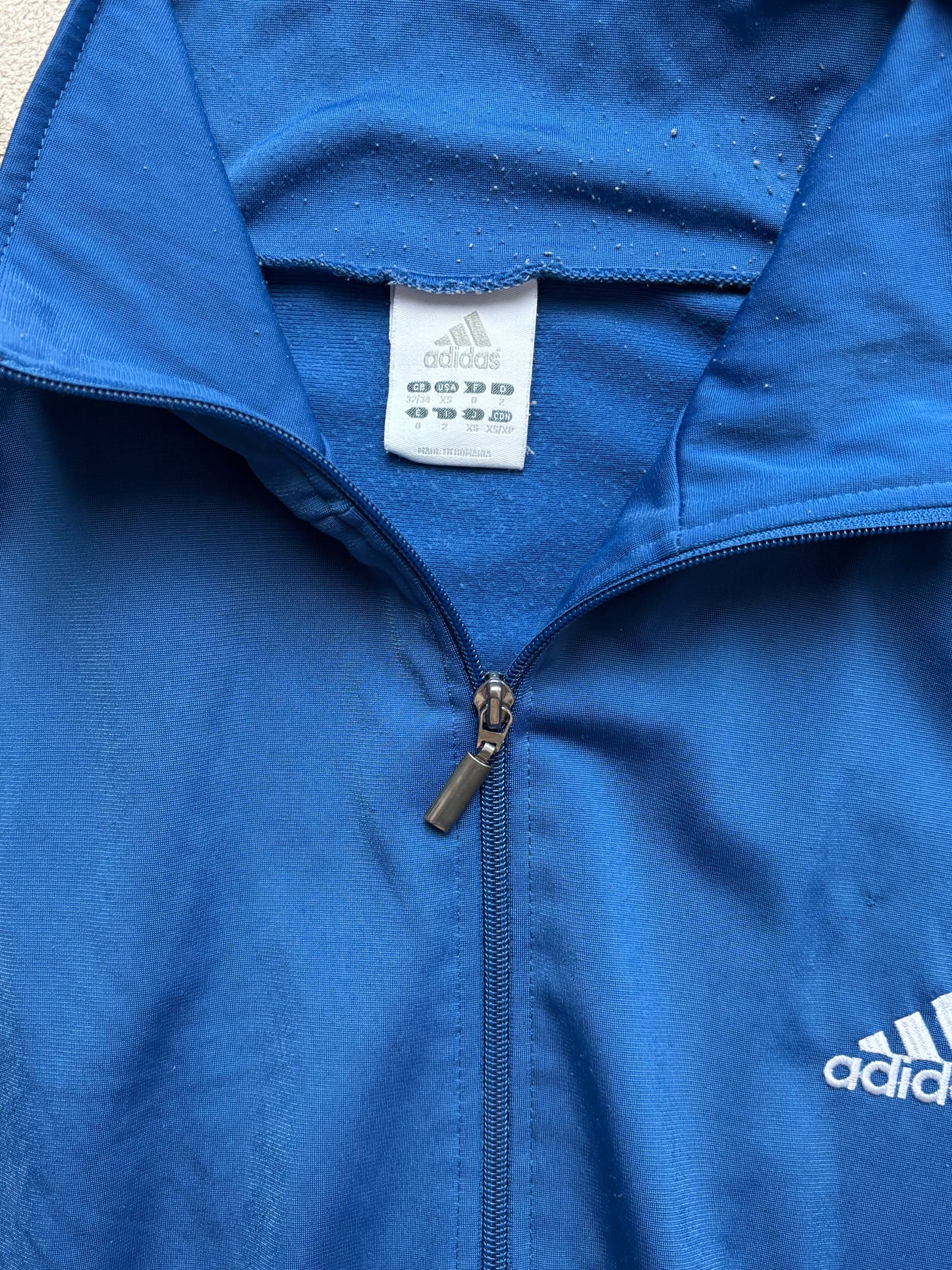 ADIDAS BLUE ZIP UP VEST (M)