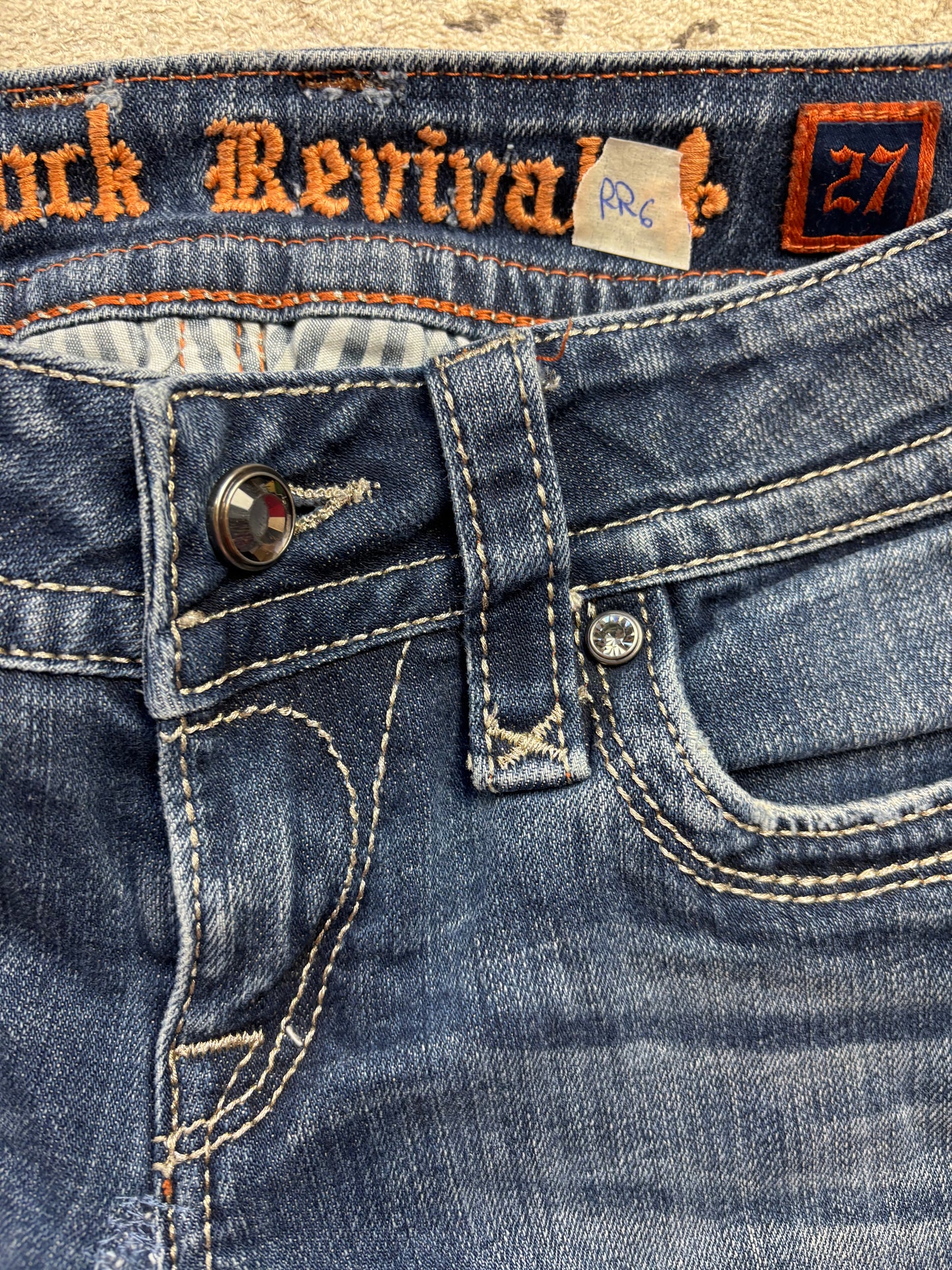 ROCK REVIVAL JEANS W27 L32 #RR6