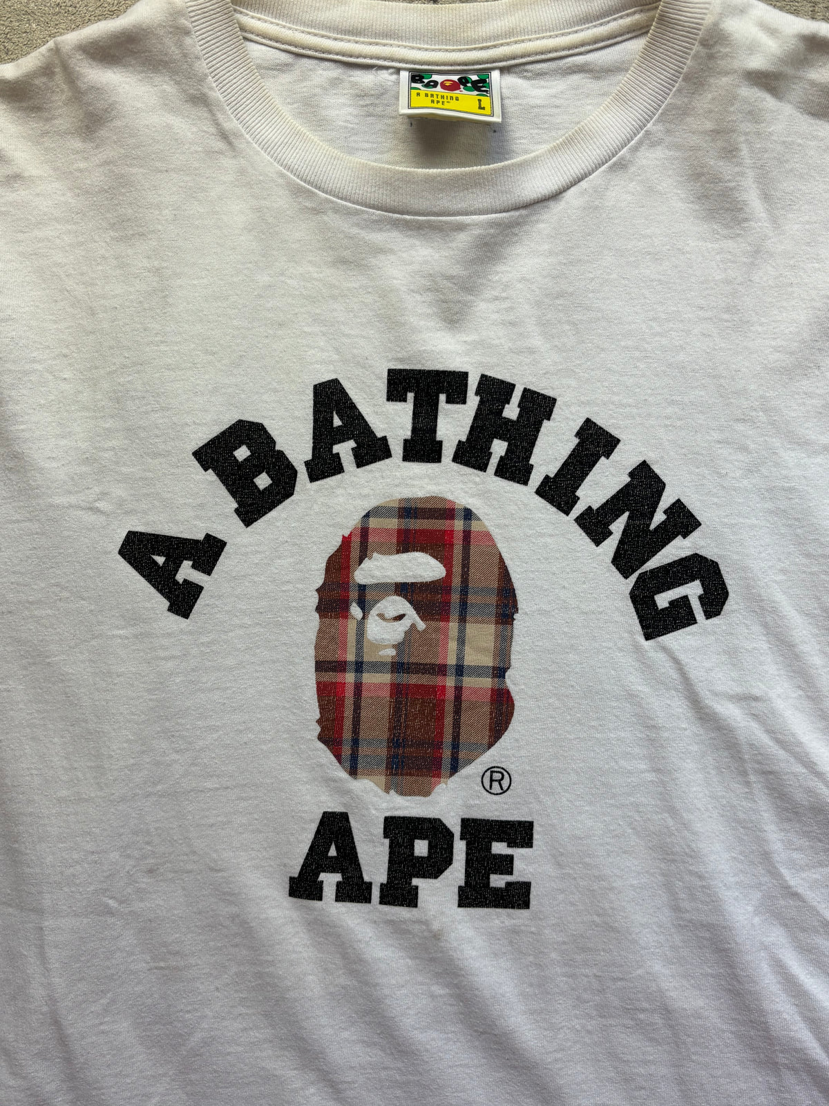 BAPE WHITE T-SHIRT (L)