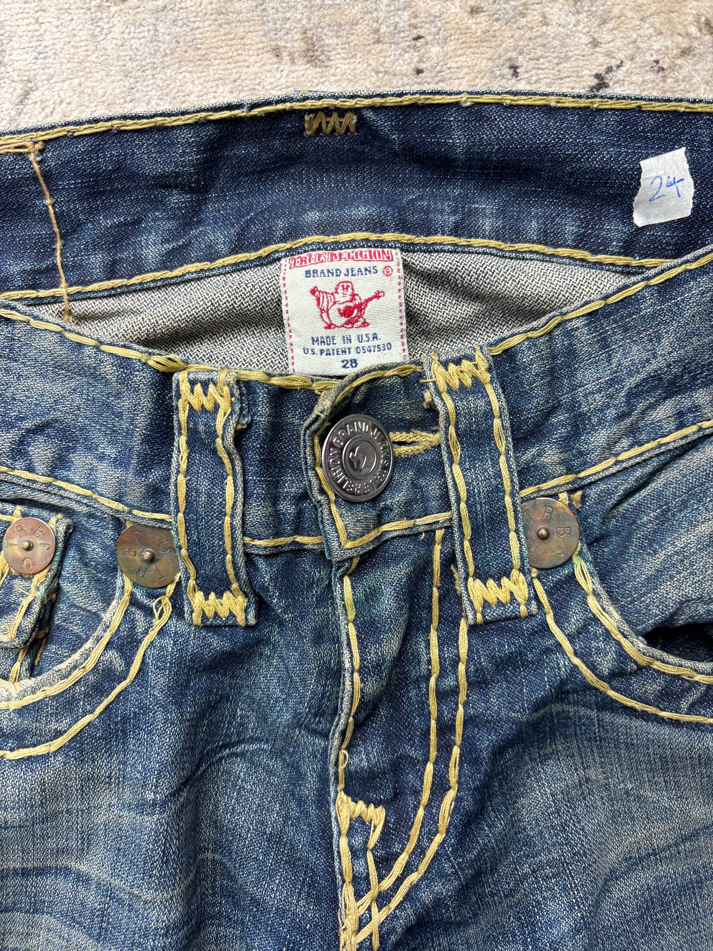 TRUE RELIGION JEANS W28 L32 #TR24