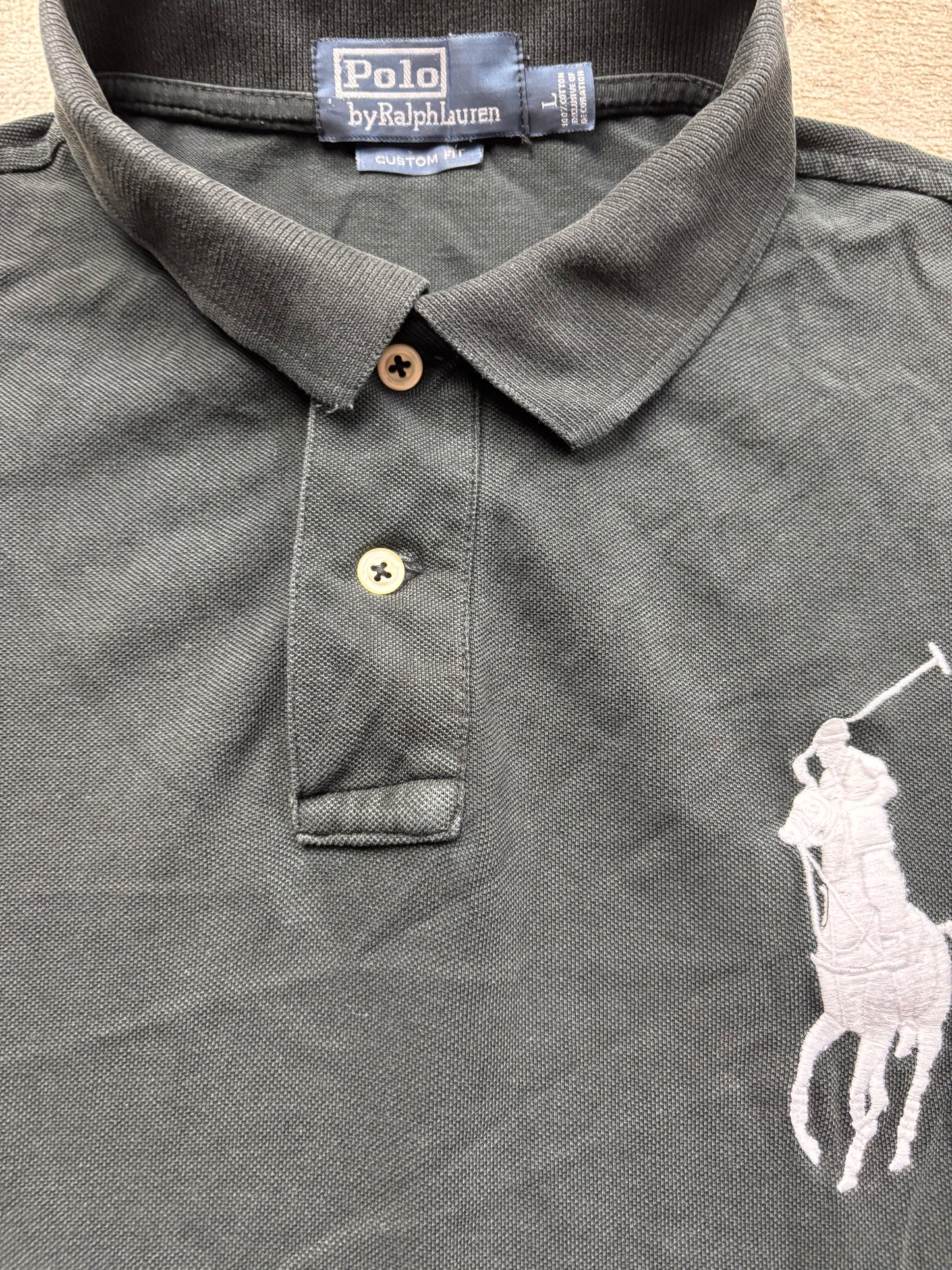 RALPH LAUREN POLO SHIRT BLACK (L)