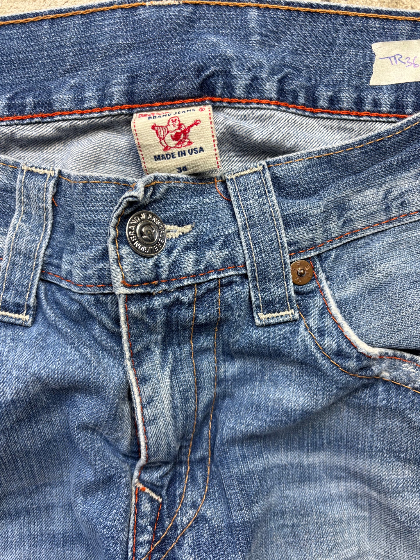 TRUE RELIGION JEANS W34 L32 #TR36