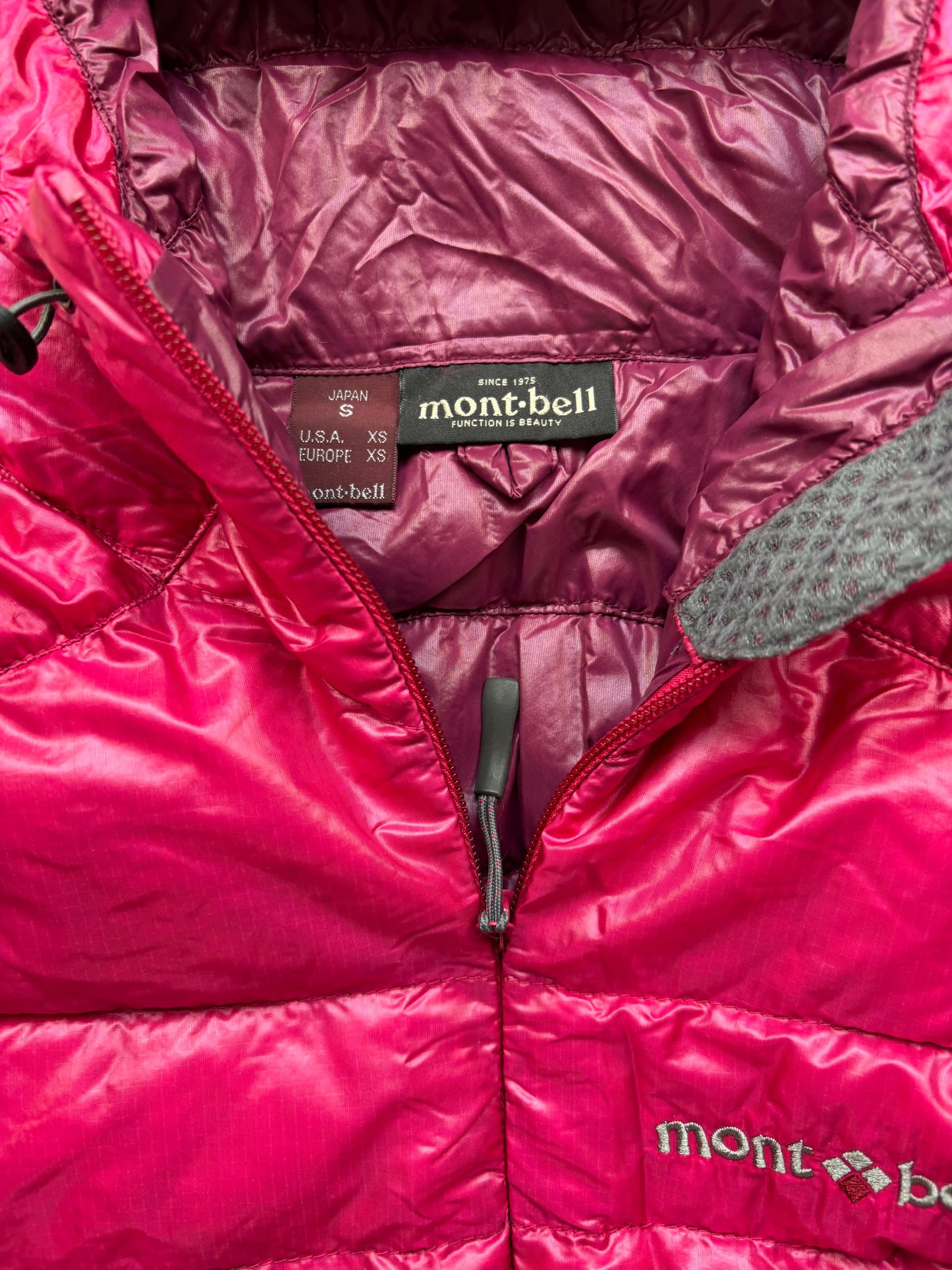 MONTBELL PINK PUFFER JACKET (S/XS)