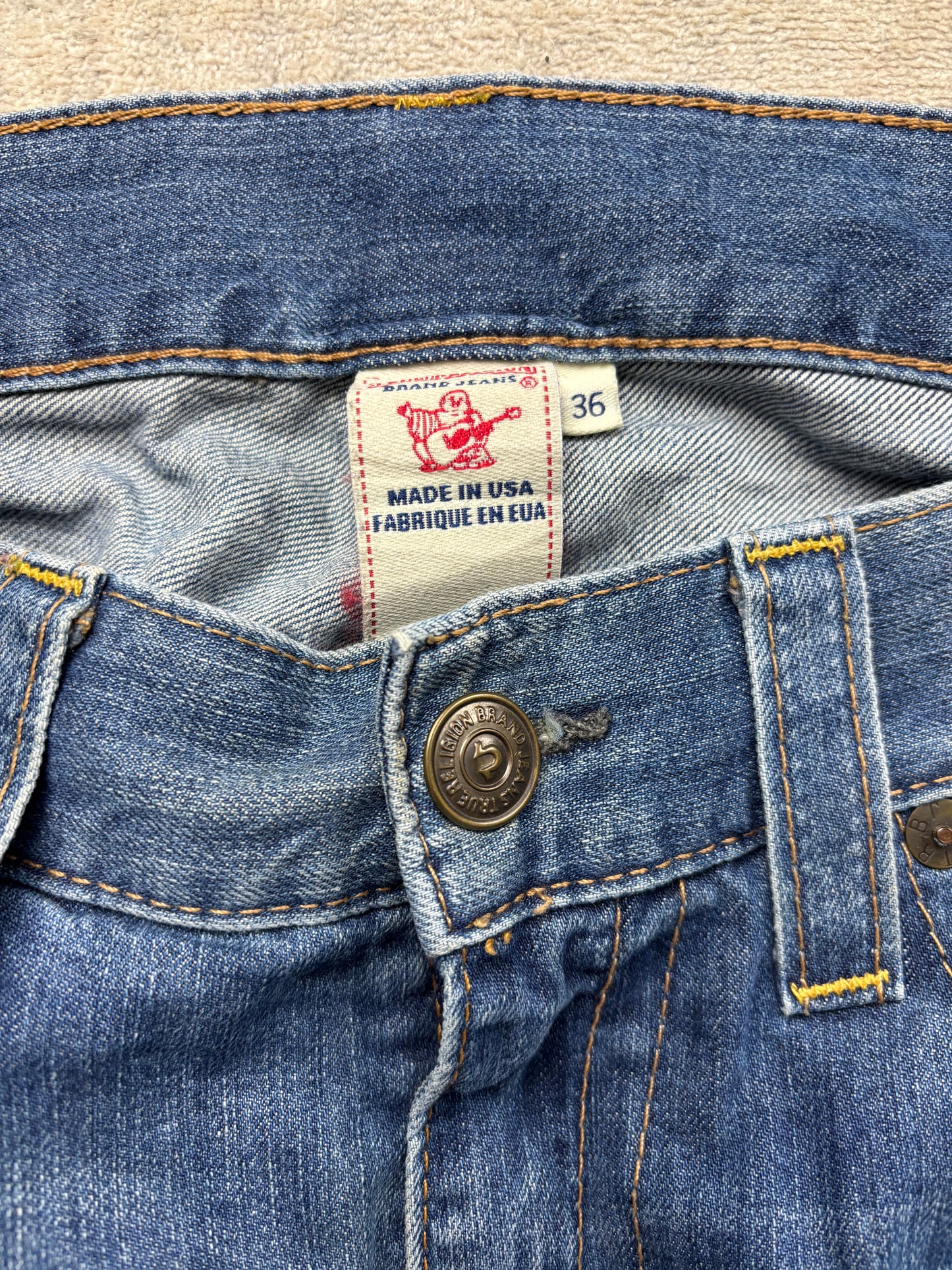 TRUE RELIGION JEANS W36 L32 #TR35
