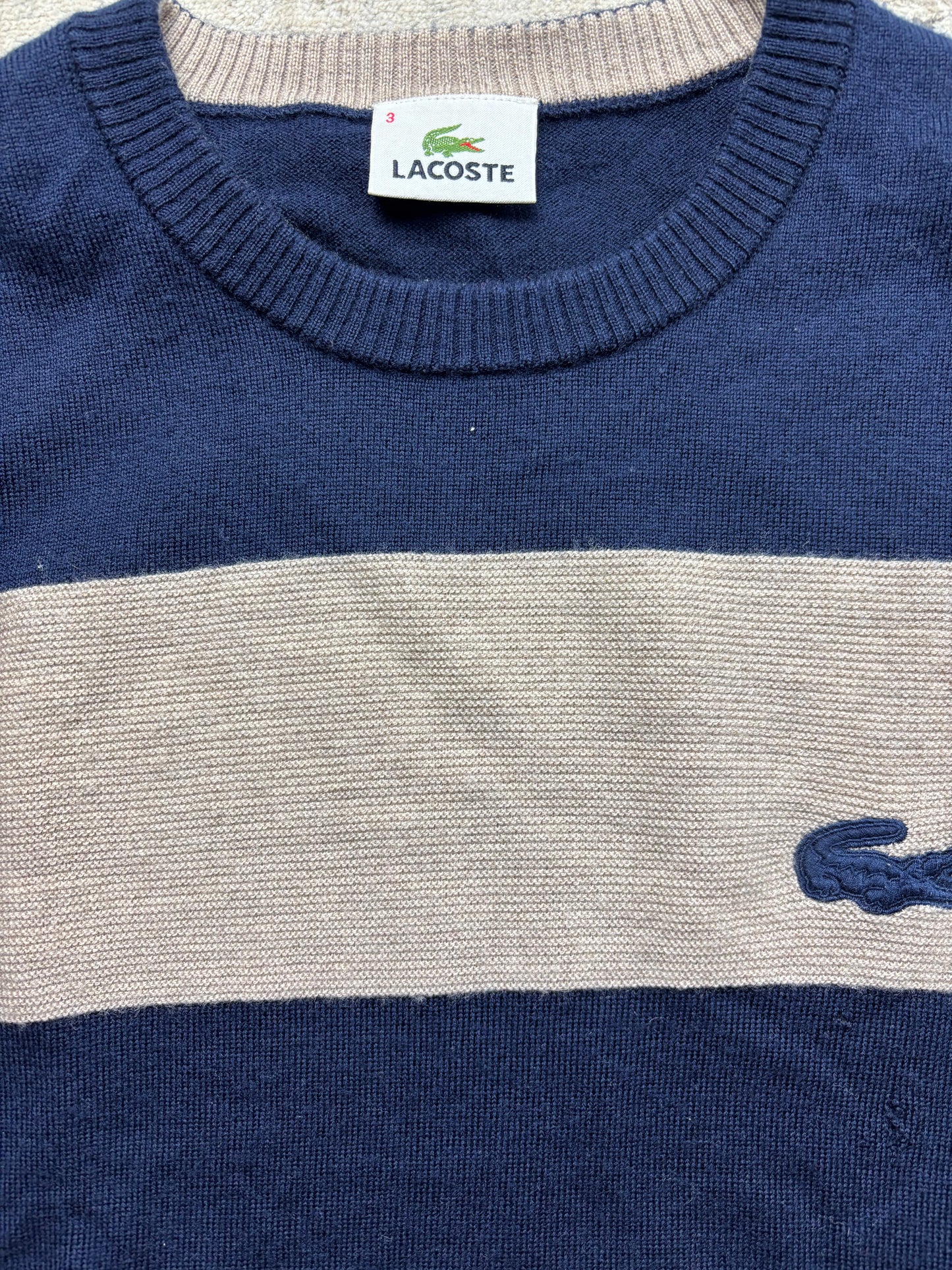LACOSTE NAVY KNIT (S)