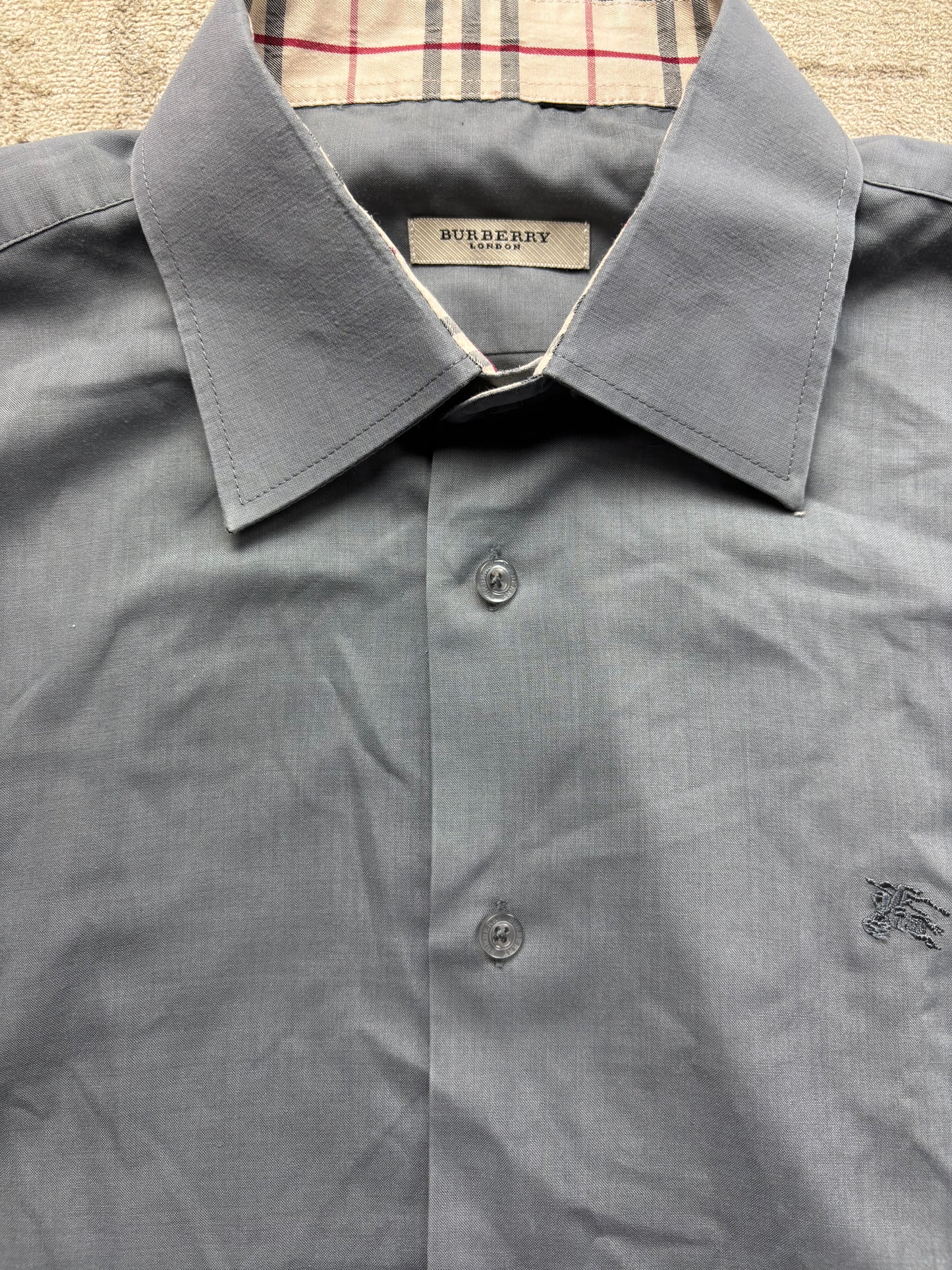 BURBERRY GREY SHIRT (XL)
