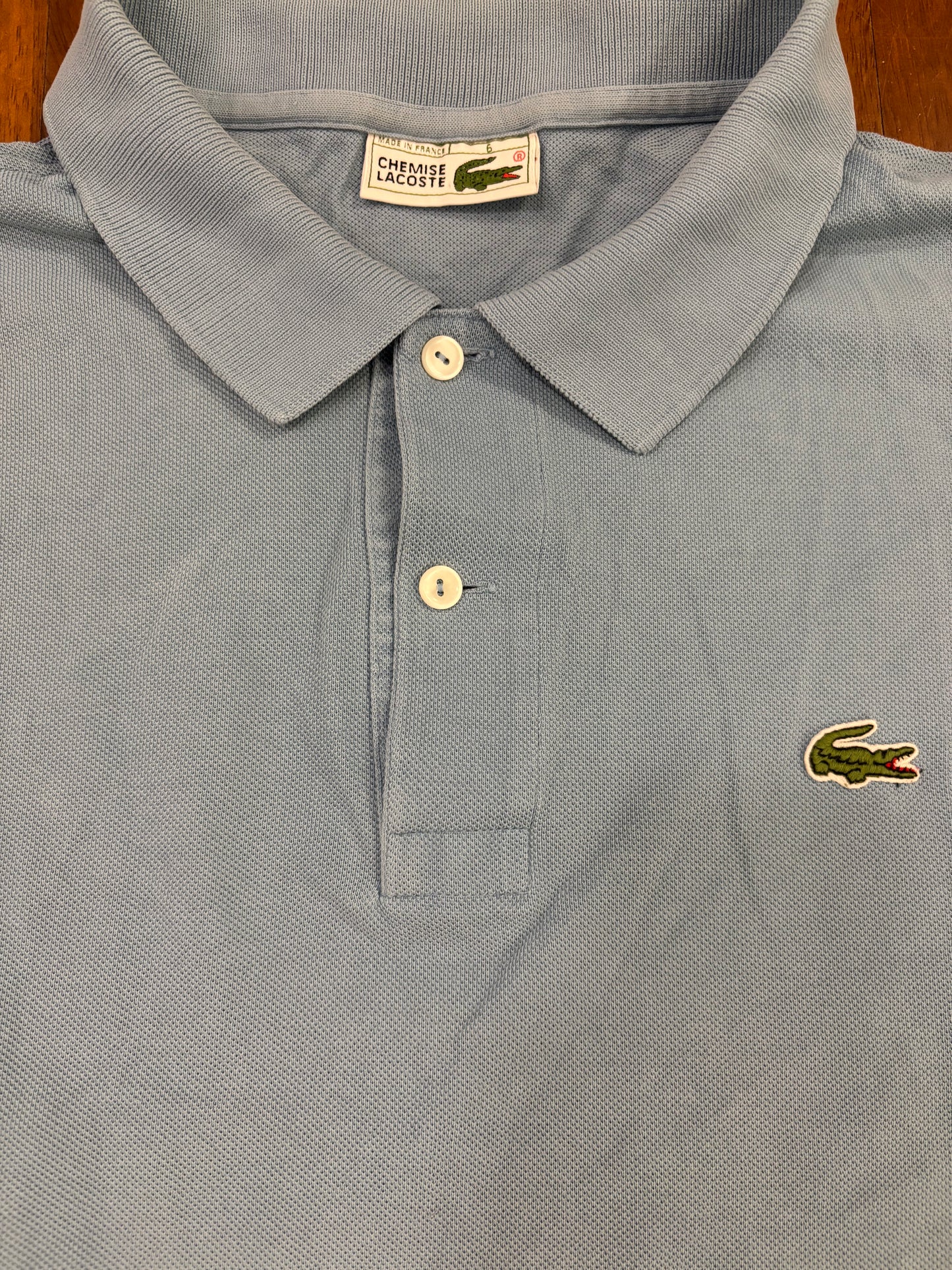 LACOSTE POLO SHIRT BABYBLUE (L)
