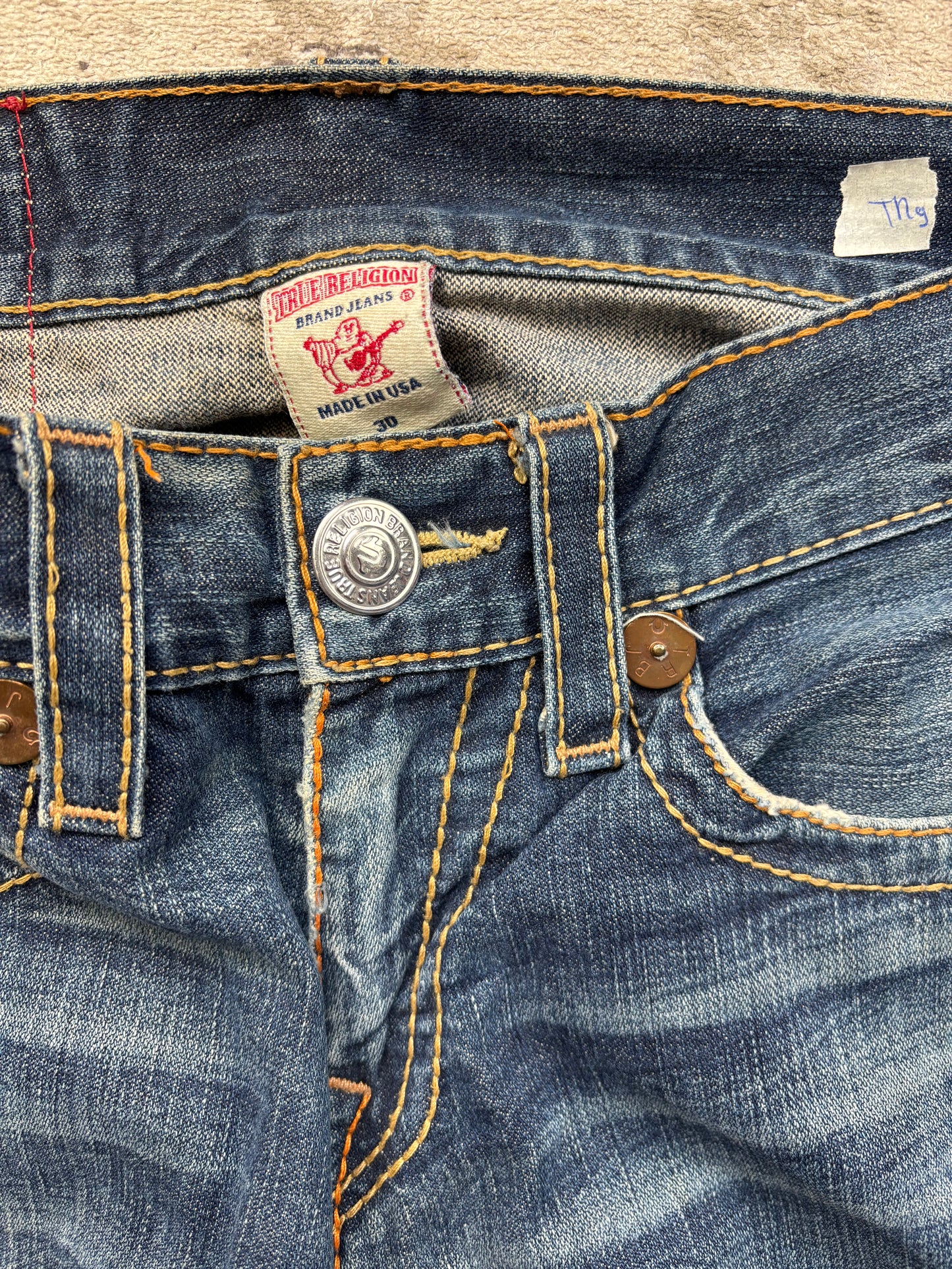 TRUE RELIGION JEANS W30 L34 #TR9