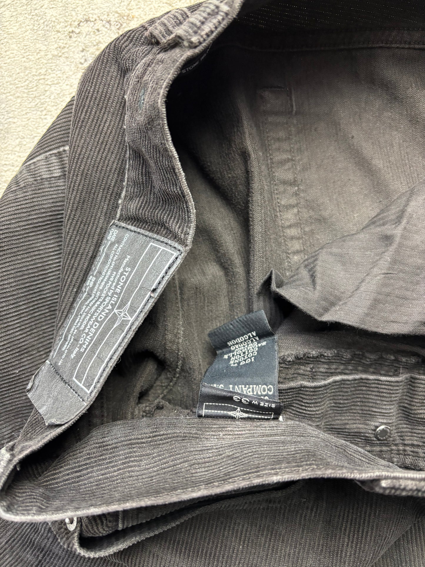 STONE ISLAND CORD JEANS W33 L34