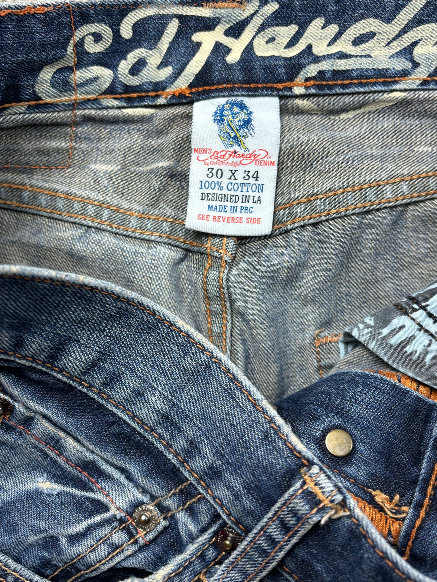 ED HARDY JEANS W30 L34 #ED1