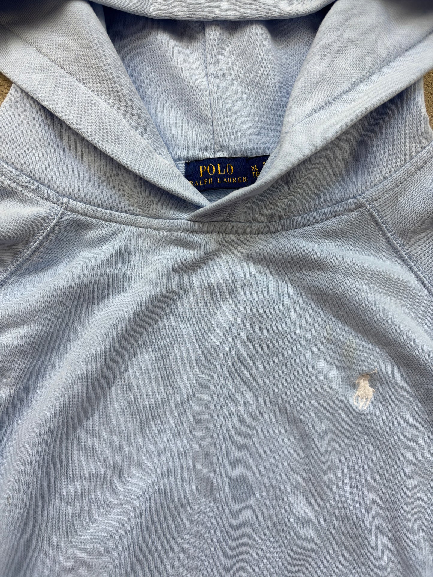 RALPH LAUREN BABYBLUE HOODIE (L)
