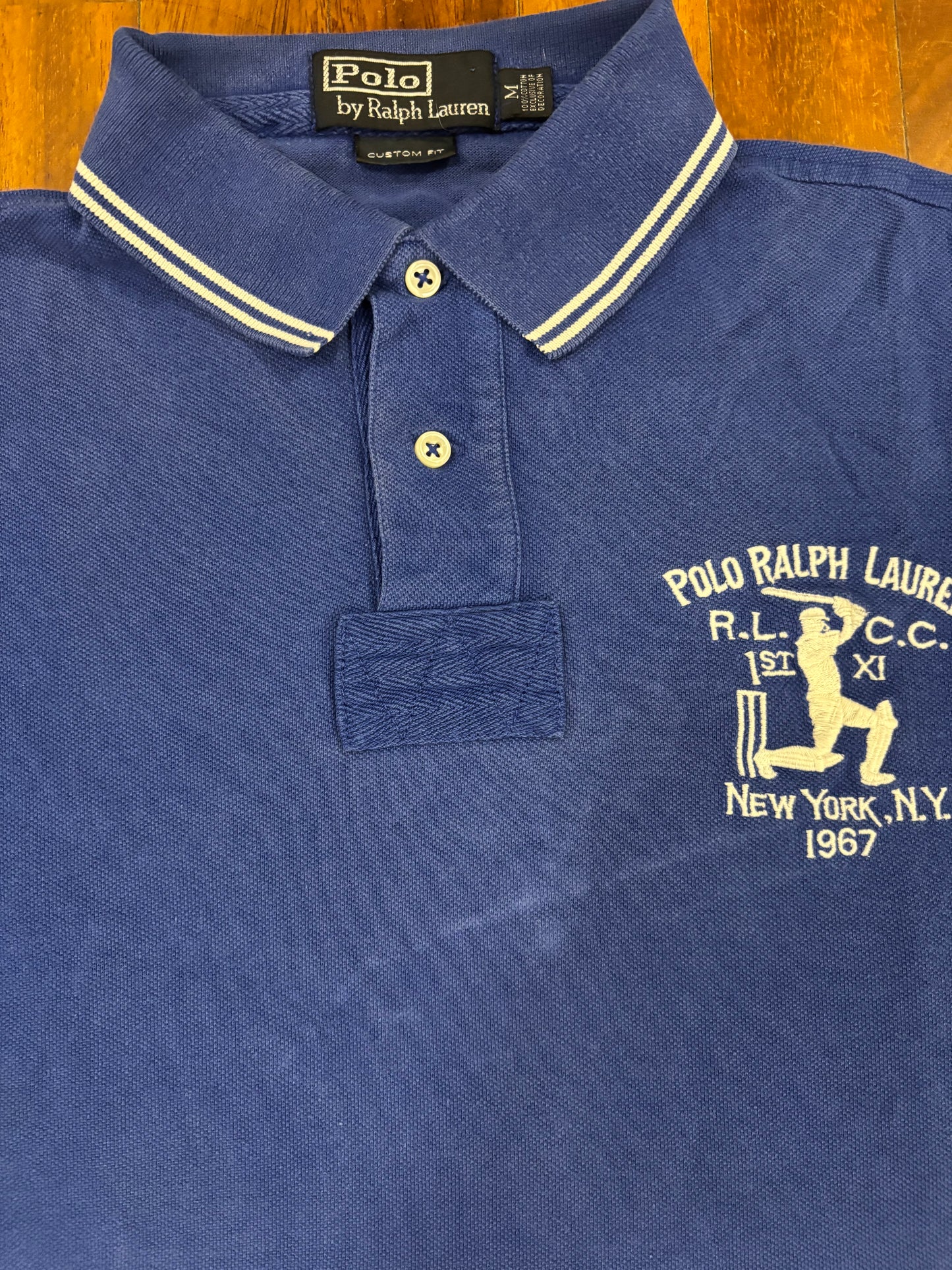 RALPH LAUREN POLO SHIRT BLUE (M)