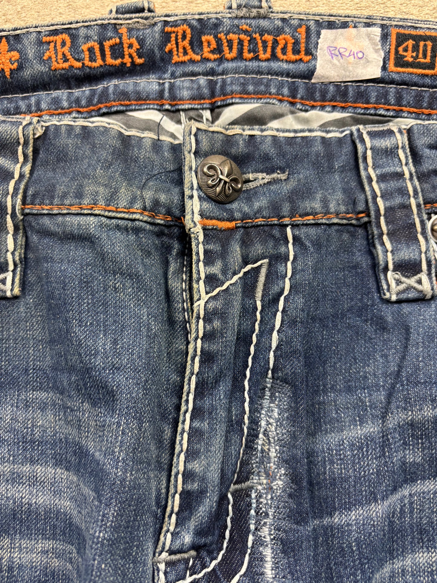 ROCK REVIVAL JEANS W40 L34 #RR41
