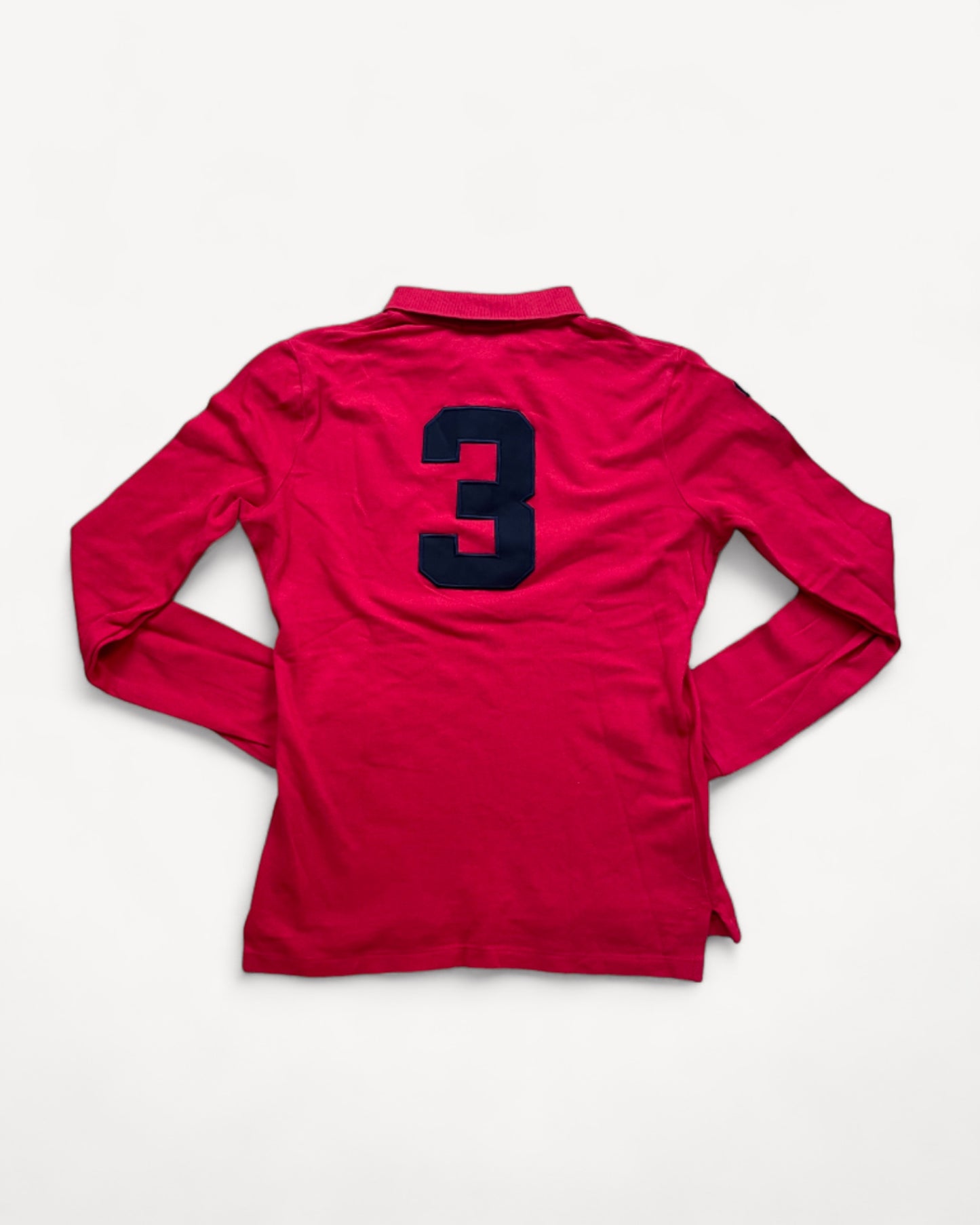 RALPH LAUREN POLO LONG SHIRT RED (XS)