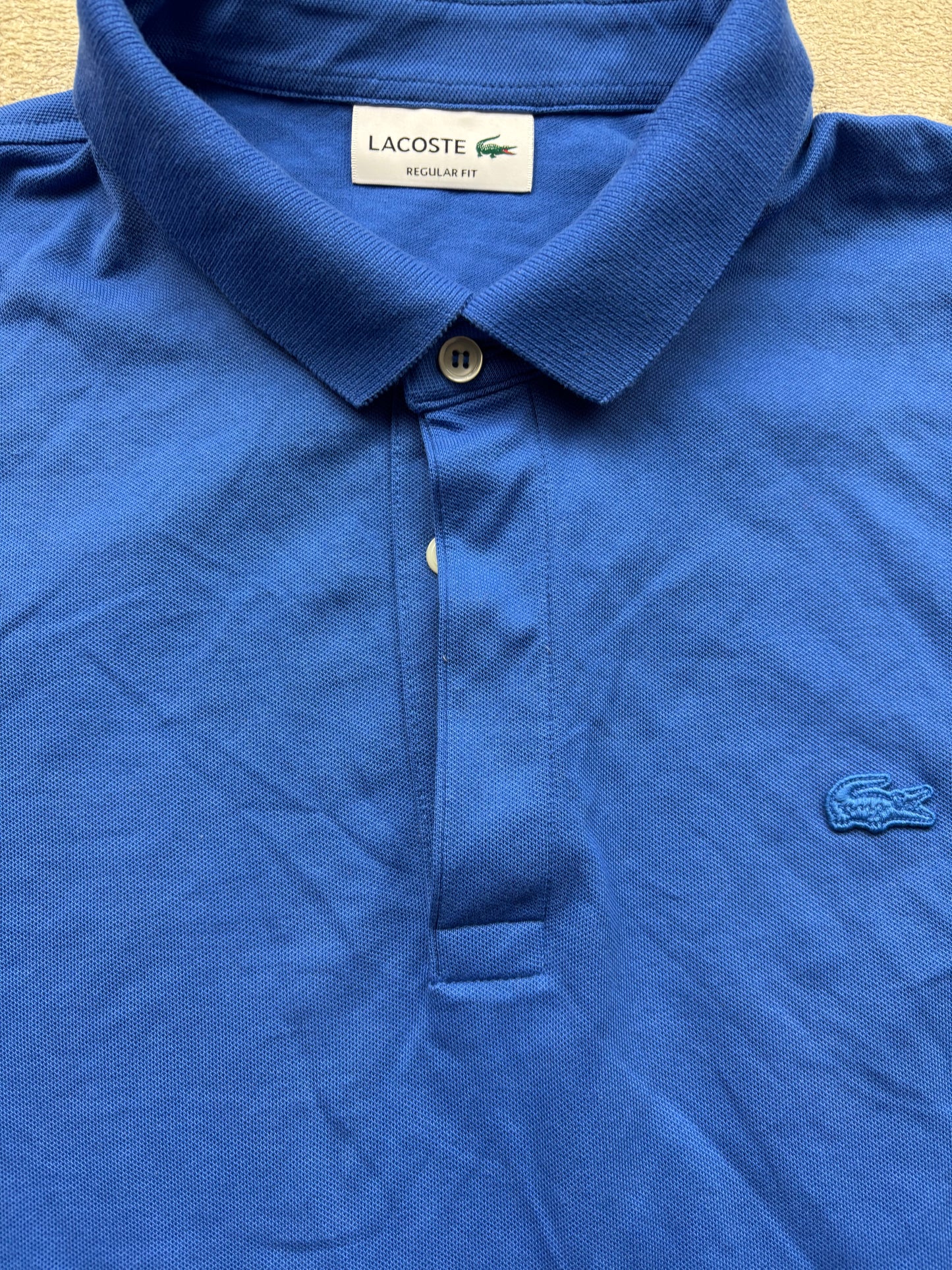 LACOSTE POLO SHIRT BLUE (L)