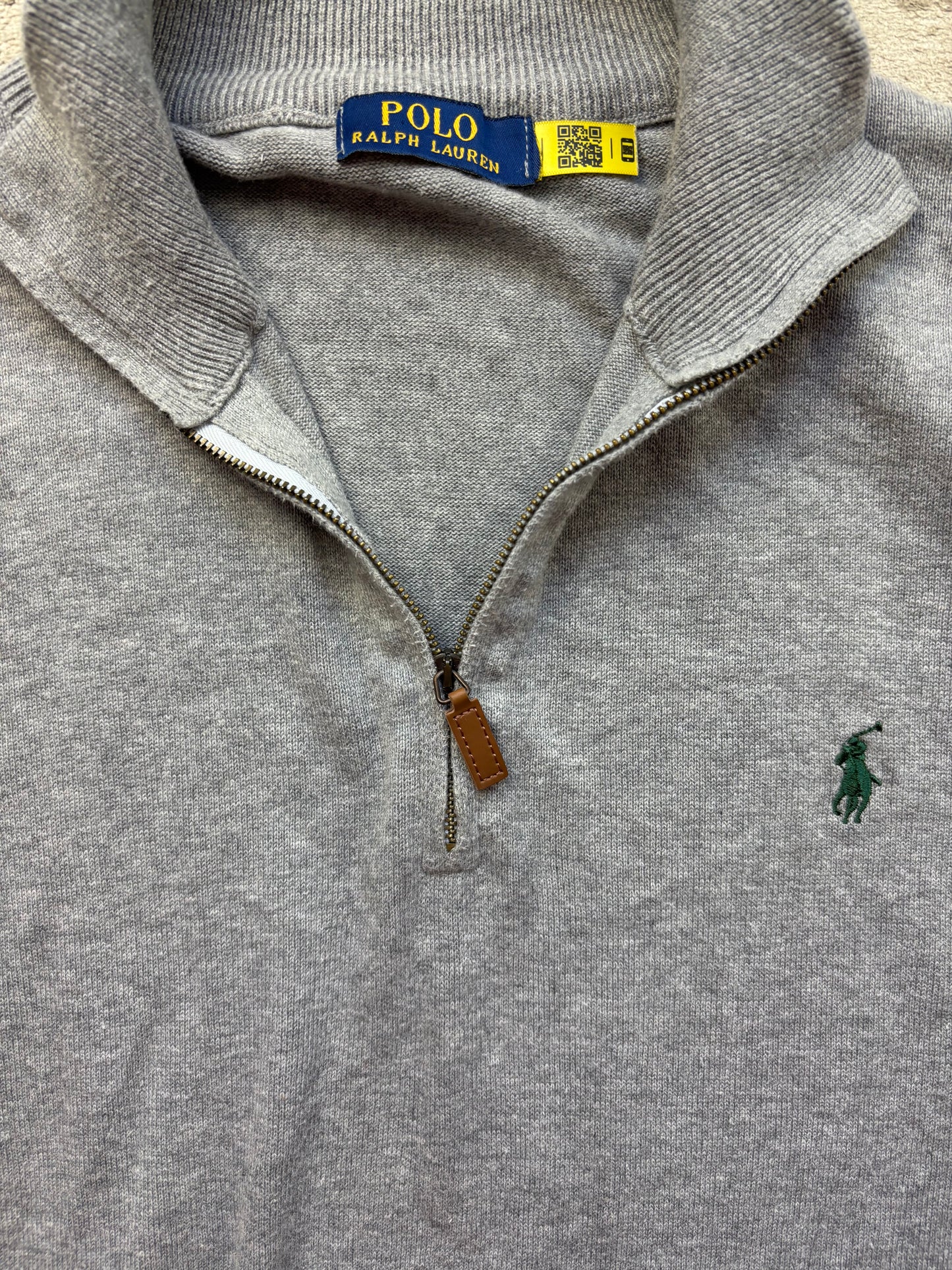 RALPH LAUREN HALF ZIP UP KNIT (L/XL)