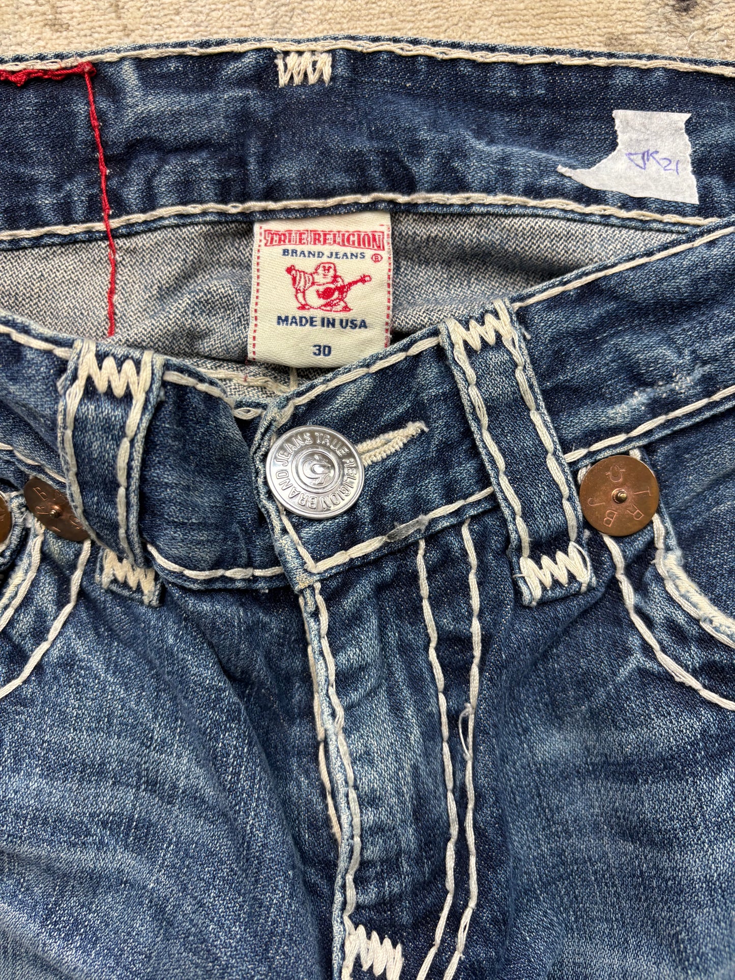 TRUE RELIGION JEANS W30 L32 #TR21