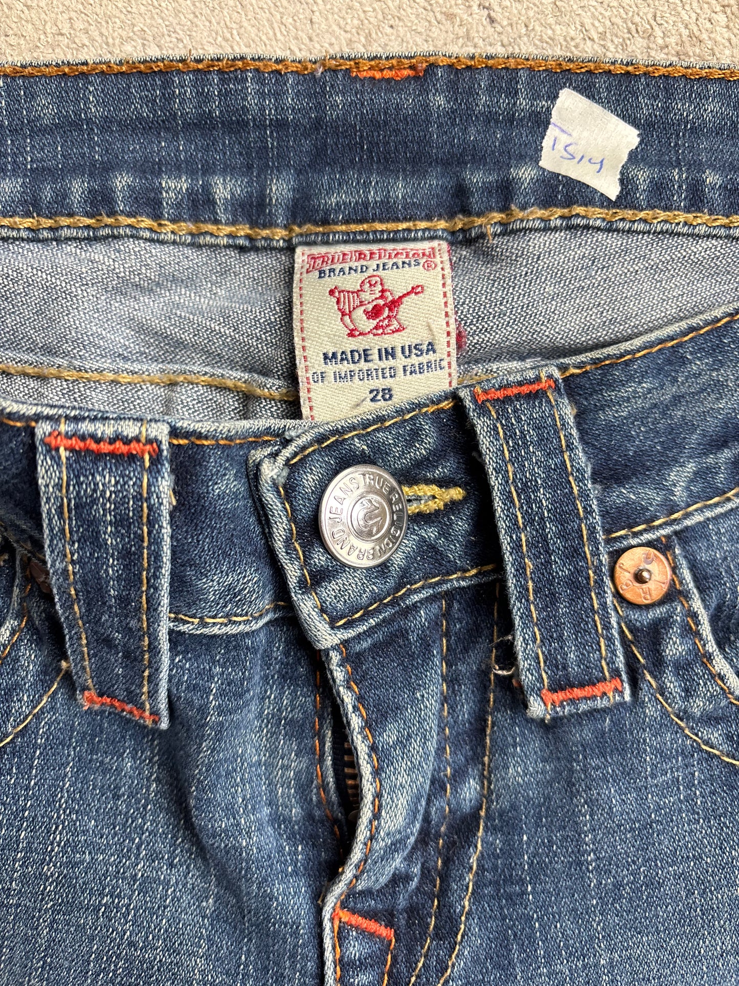 TRUE RELIGION HOT PANT W28 #S14