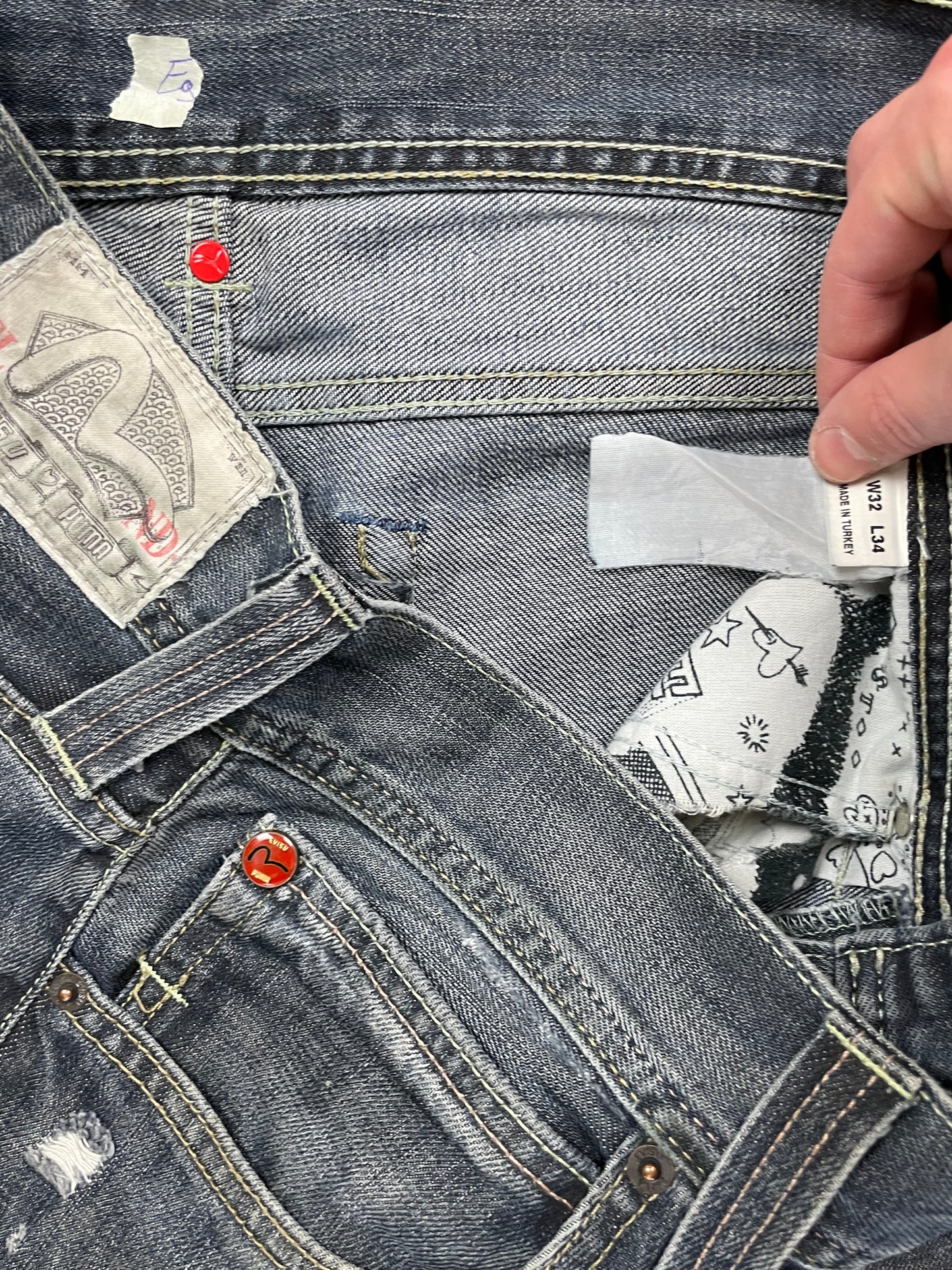 EVISU JEANS W32 L32 #E9