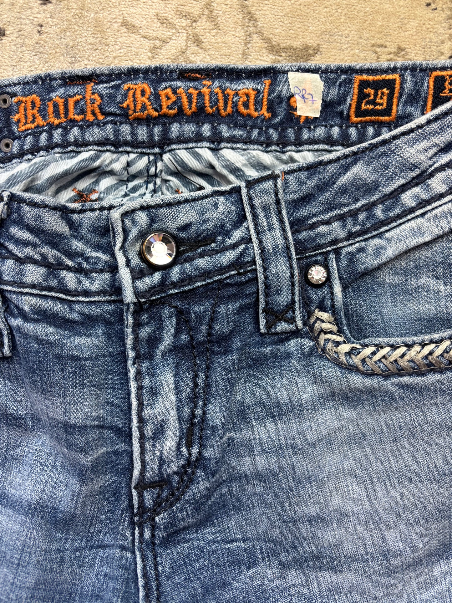 ROCK REVIVAL JEANS W29 L30 #RR7