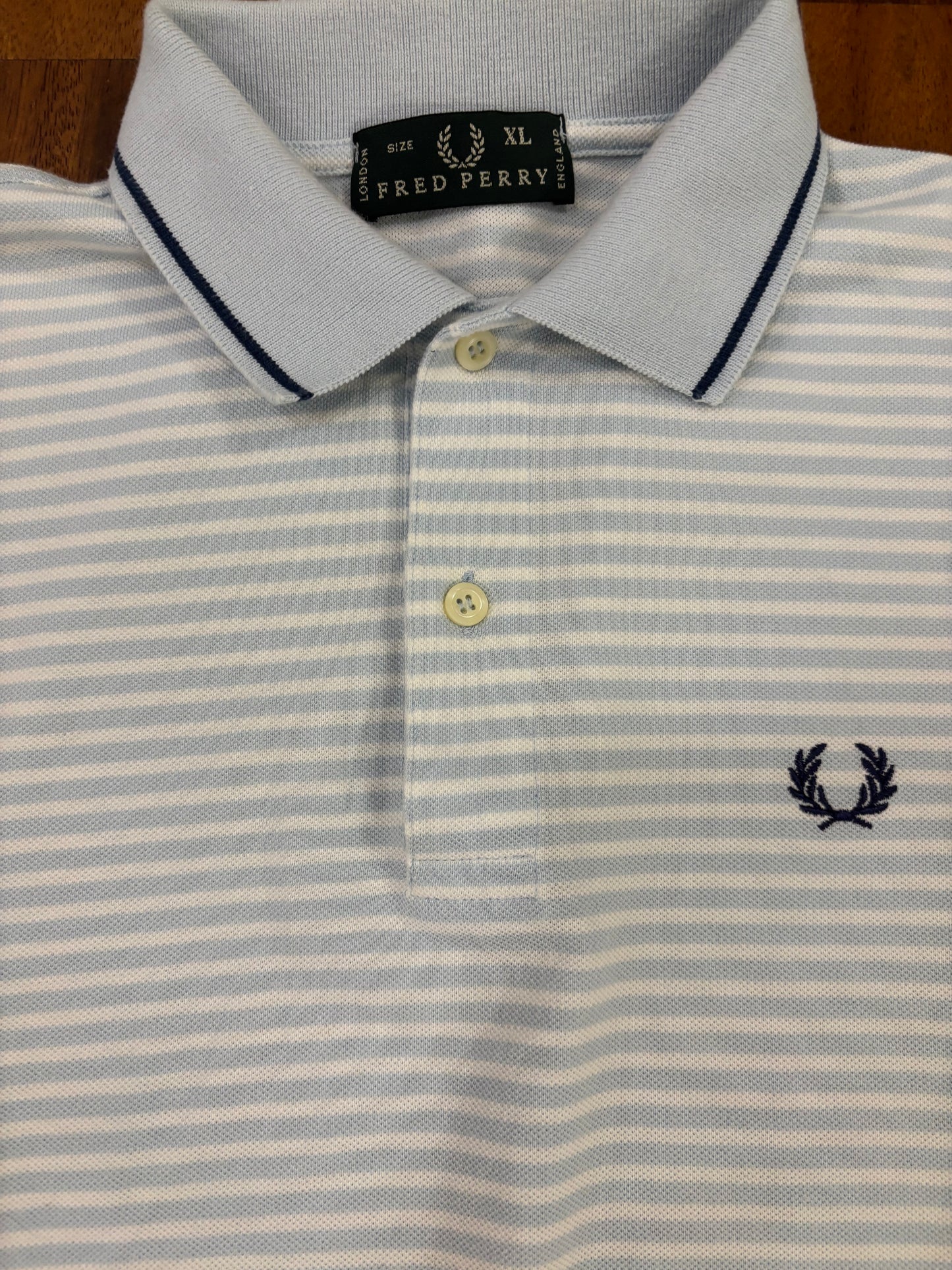 FRED PERRY POLO SHIRT STRIPED (XL)