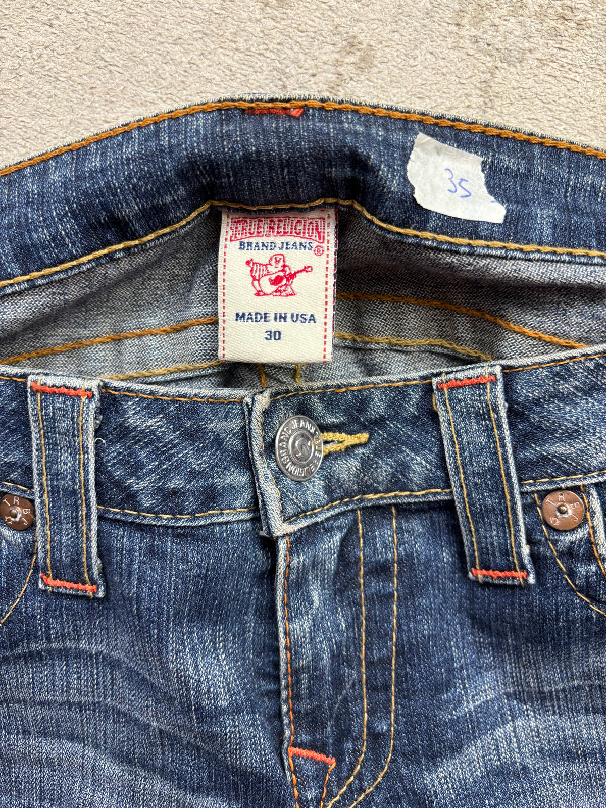 TRUE RELIGION JEANS W30 L32 #TR35