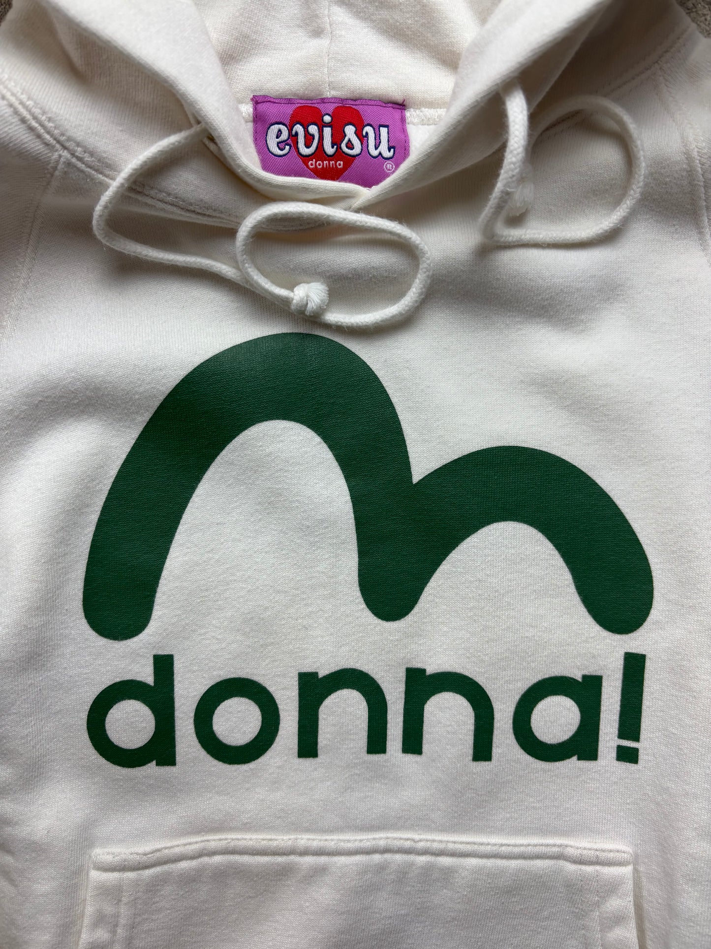 EVISU WHITE HOODIE (S)