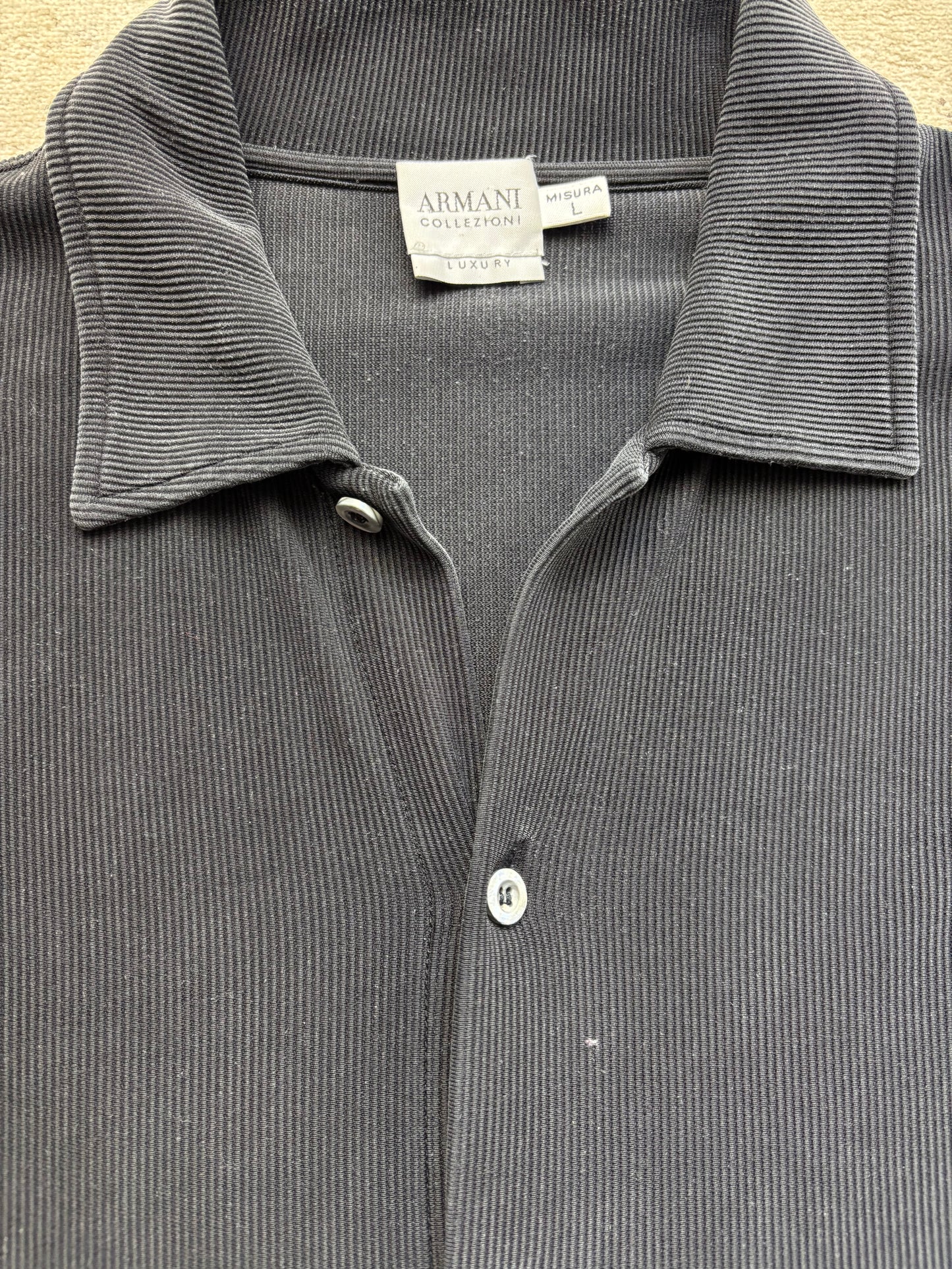 ARMANI BUTTON UP SHIRT / KNIT (L)