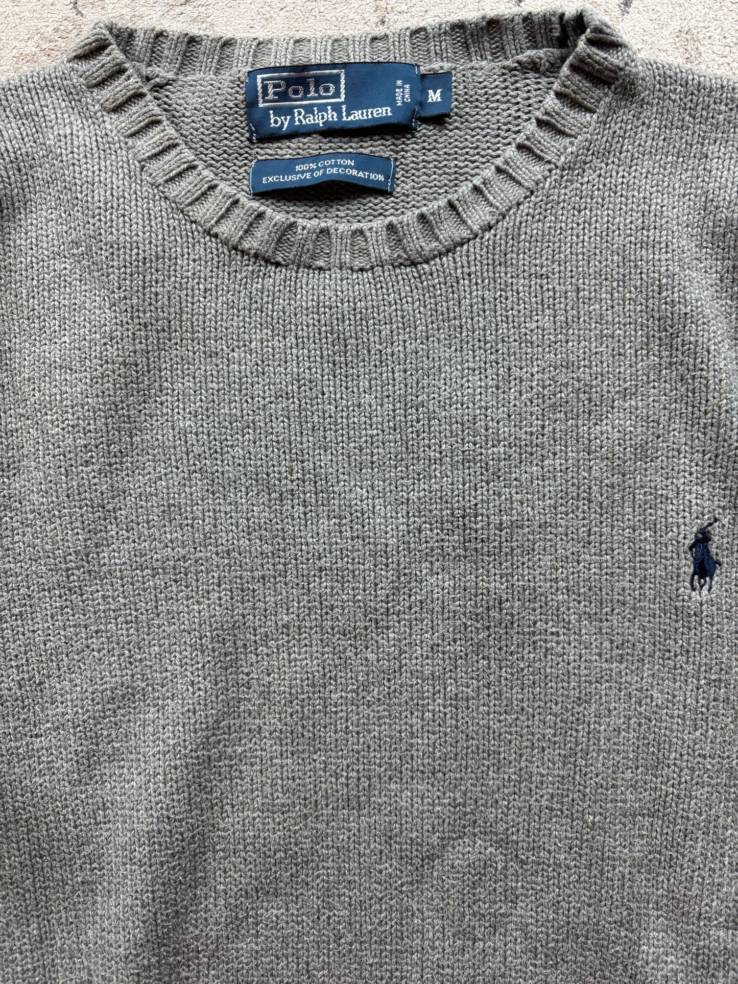 RALPH LAUREN GREY KNIT (M)