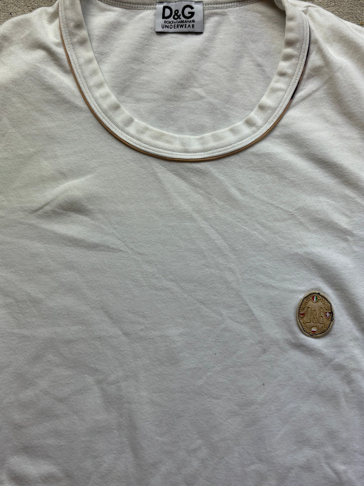DOLCE & GABBANA WHITE T-SHIRT (S)
